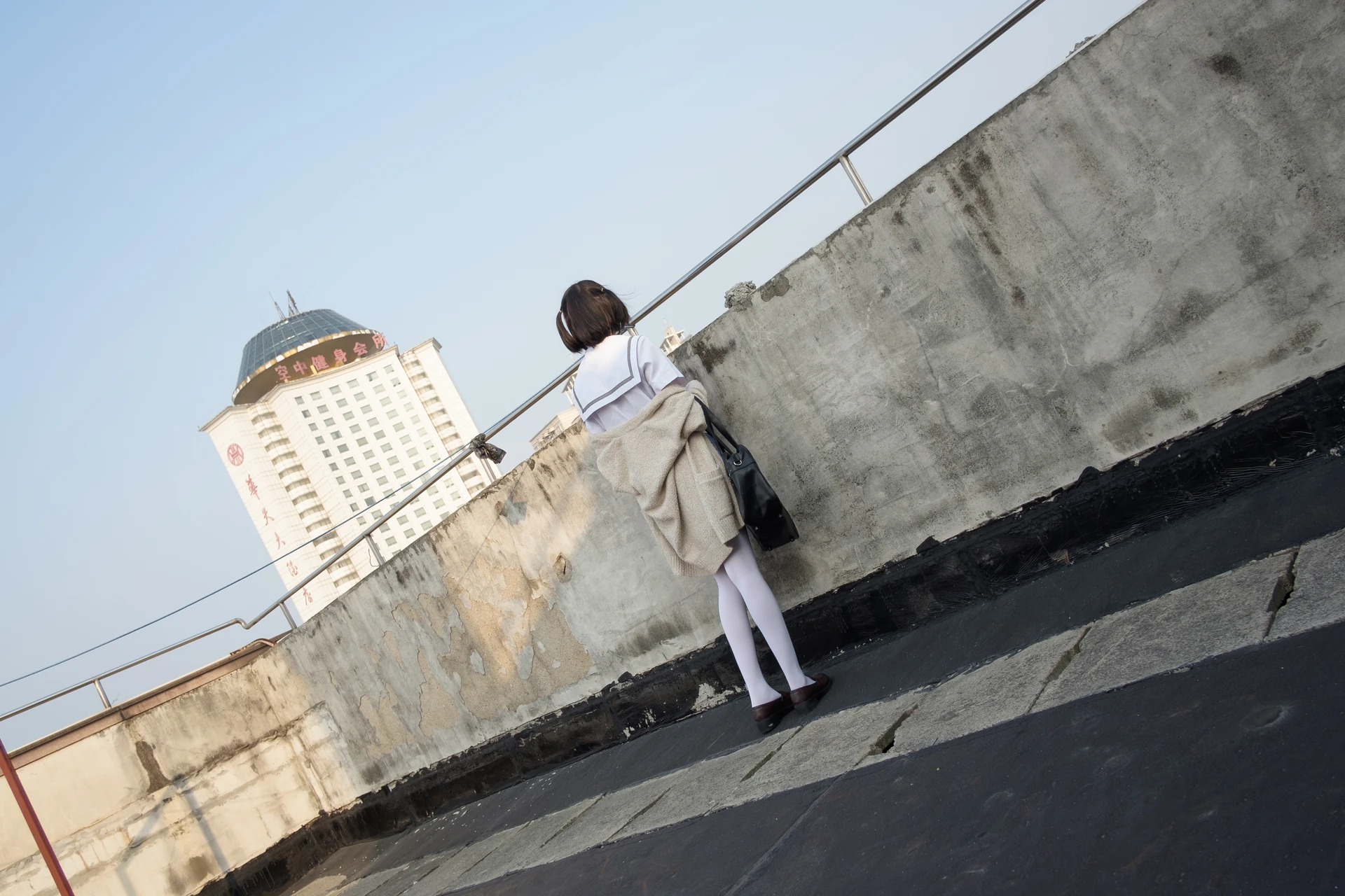森萝财团 SSR-001 [74P-490M]Aika, 校服, 森萝财团, 白丝