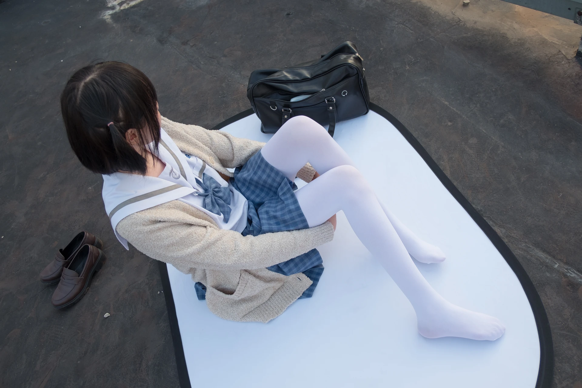 森萝财团 SSR-001 [74P-490M]Aika, 校服, 森萝财团, 白丝