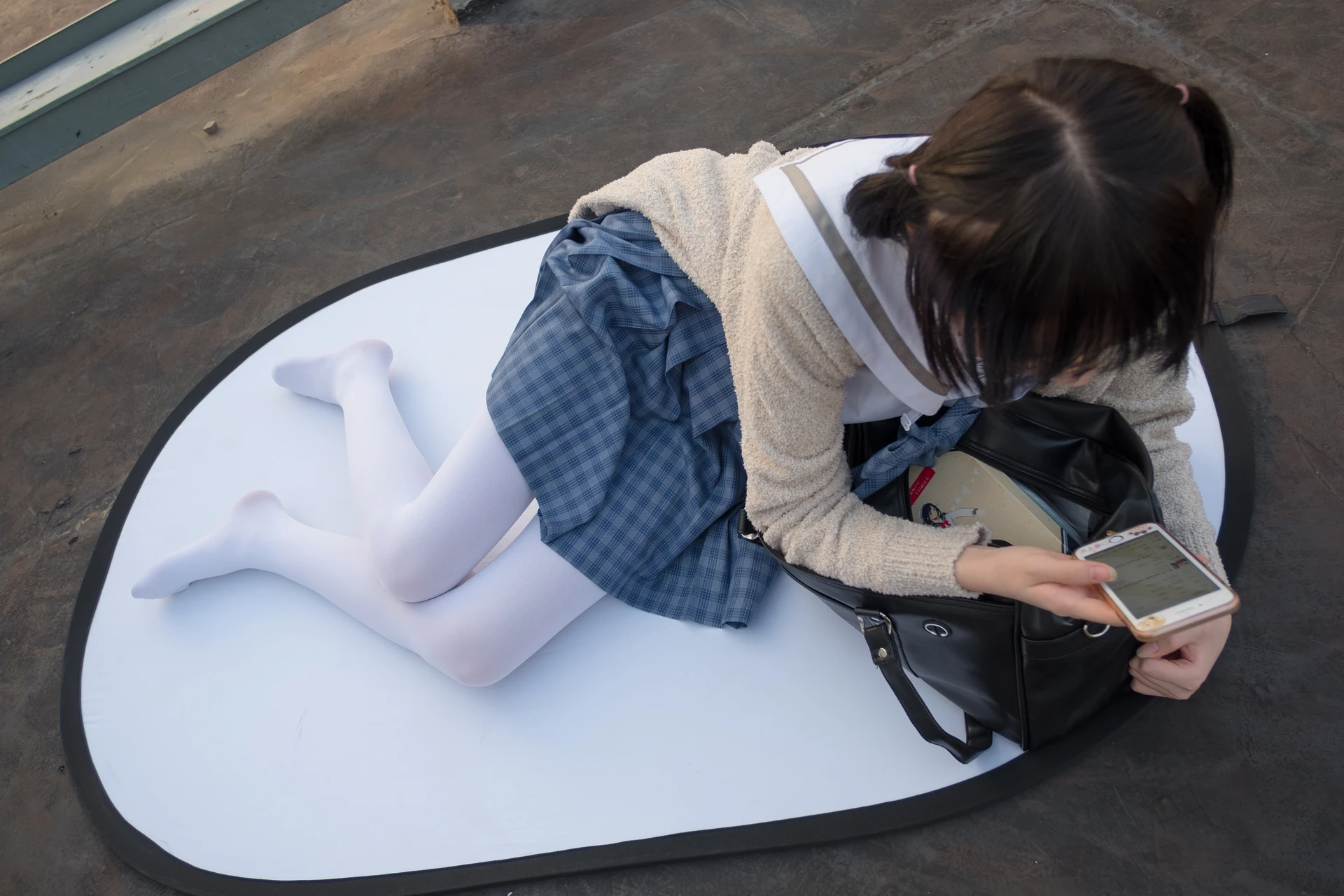 森萝财团 SSR-001 [74P-490M]Aika, 校服, 森萝财团, 白丝