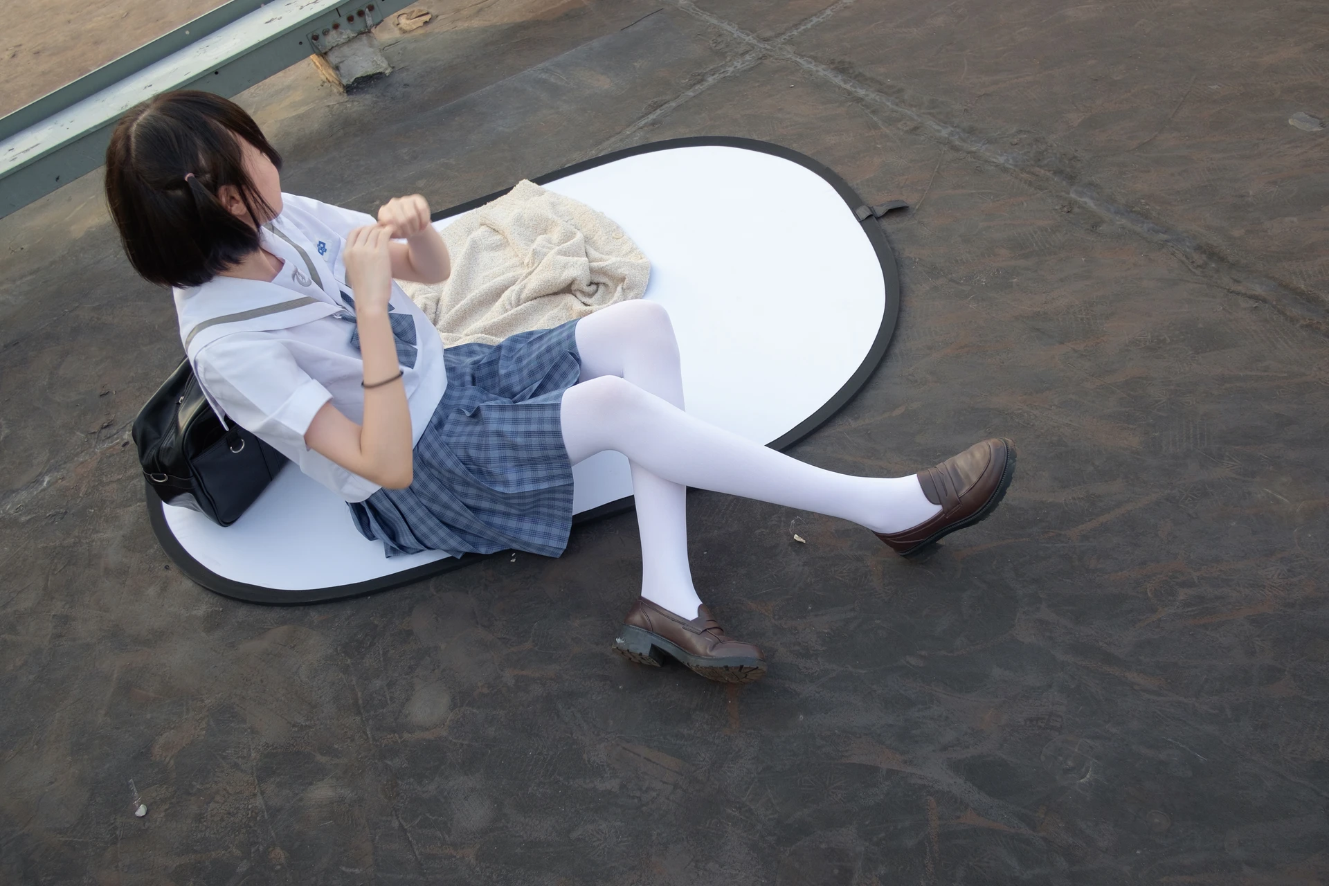森萝财团 SSR-001 [74P-490M]Aika, 校服, 森萝财团, 白丝