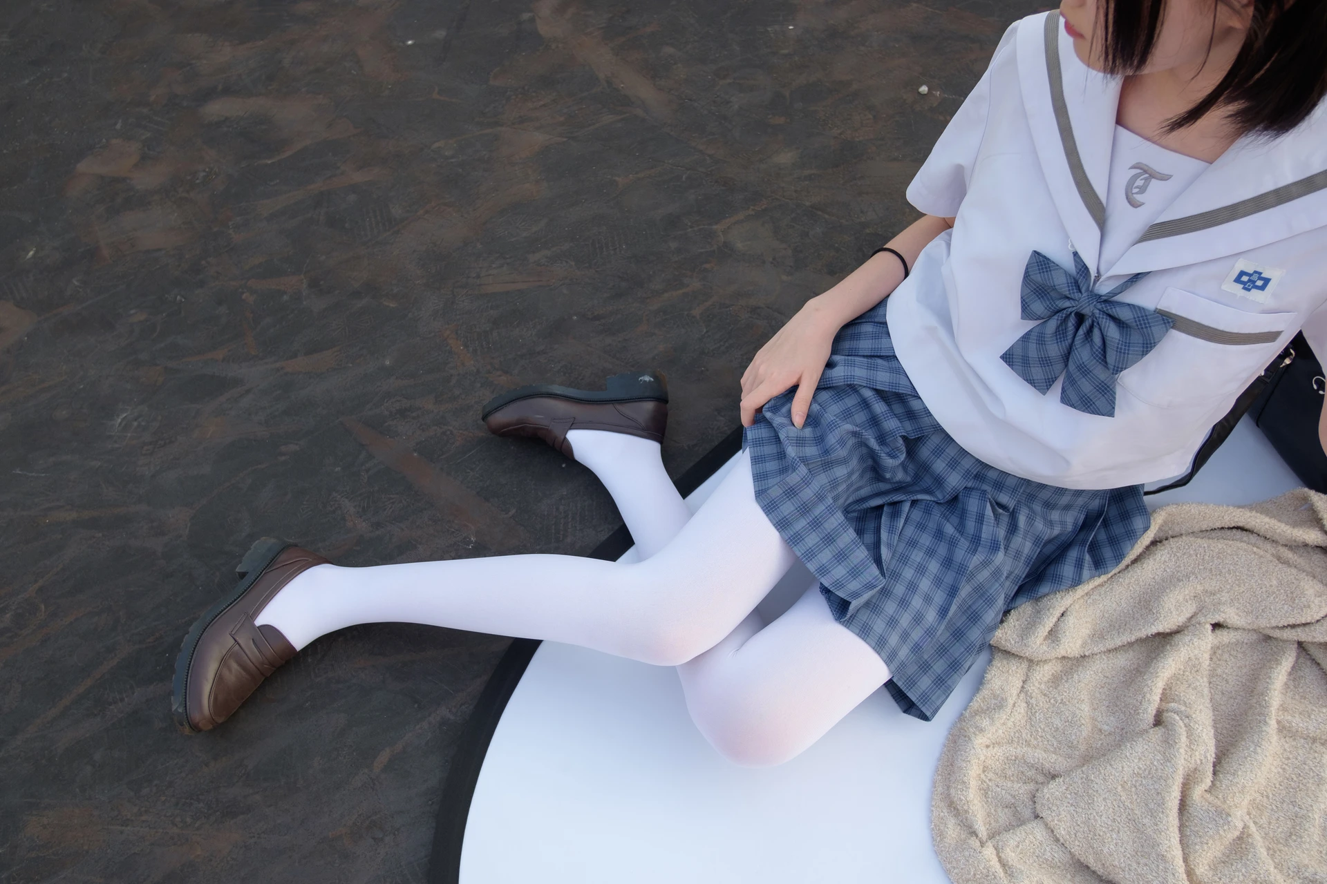 森萝财团 SSR-001 [74P-490M]Aika, 校服, 森萝财团, 白丝