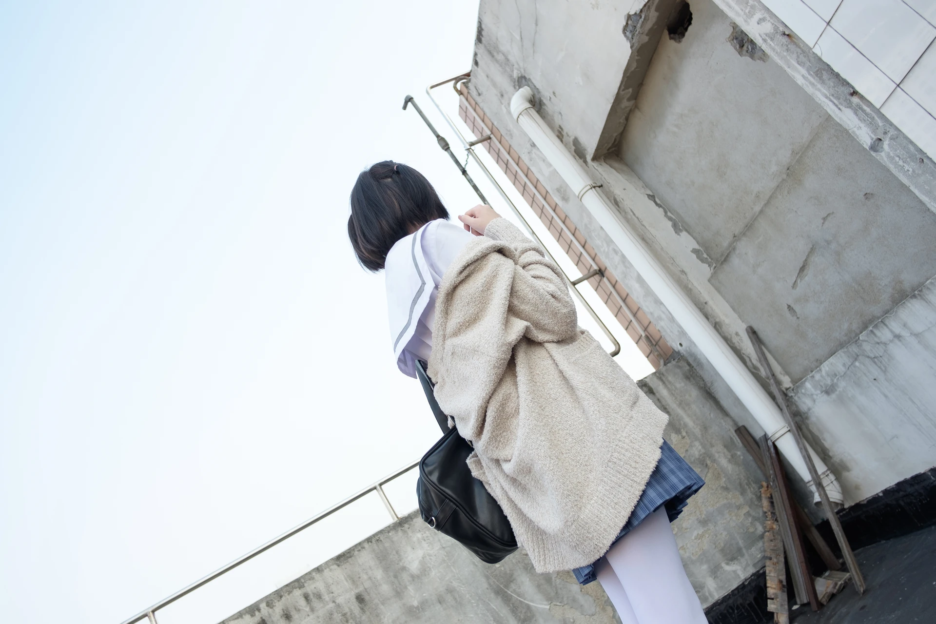 森萝财团 SSR-001 [74P-490M]Aika, 校服, 森萝财团, 白丝