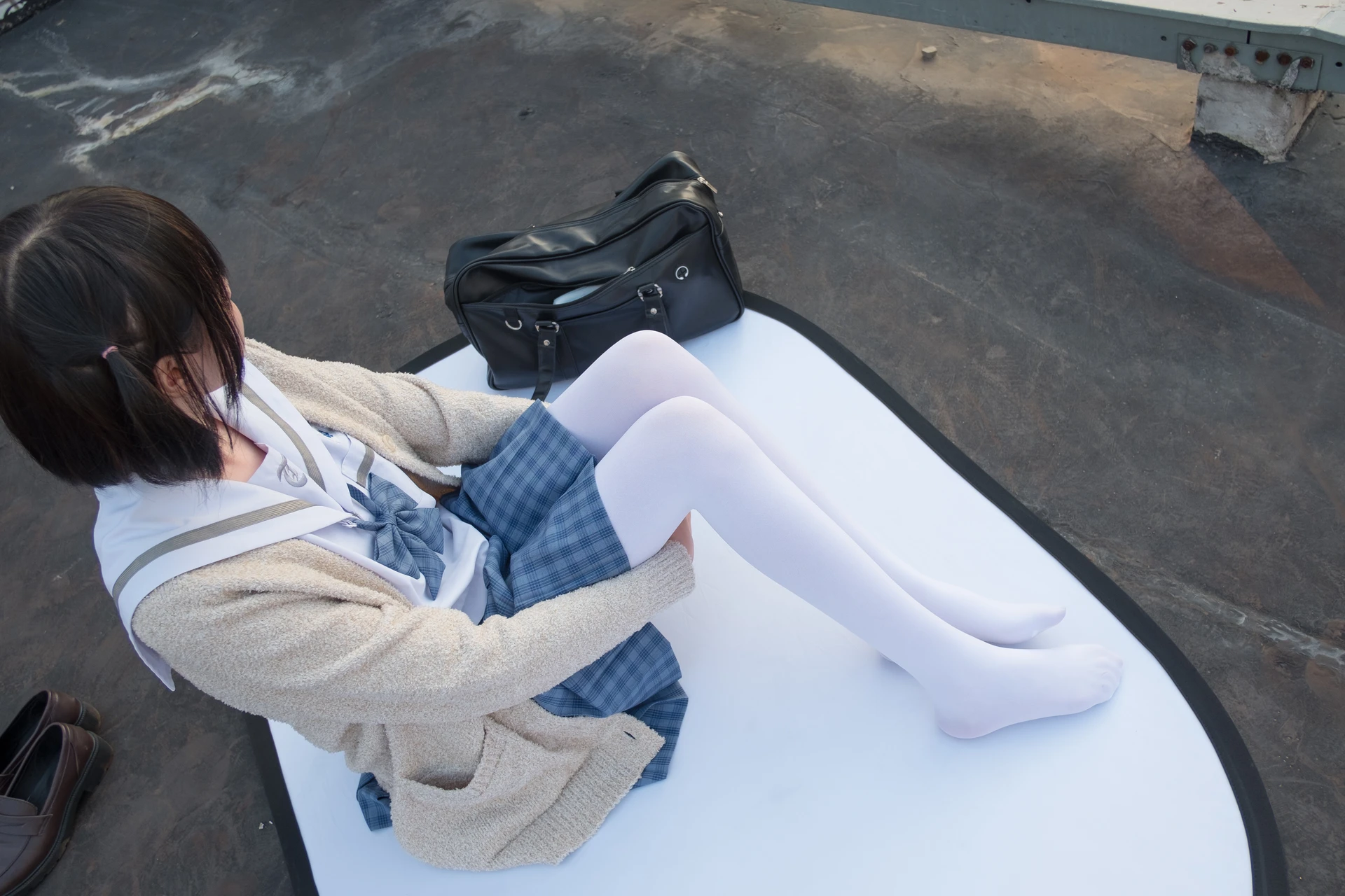 森萝财团 SSR-001 [74P-490M]Aika, 校服, 森萝财团, 白丝