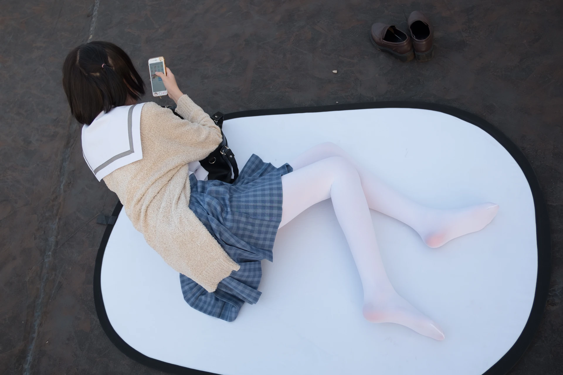森萝财团 SSR-001 [74P-490M]Aika, 校服, 森萝财团, 白丝