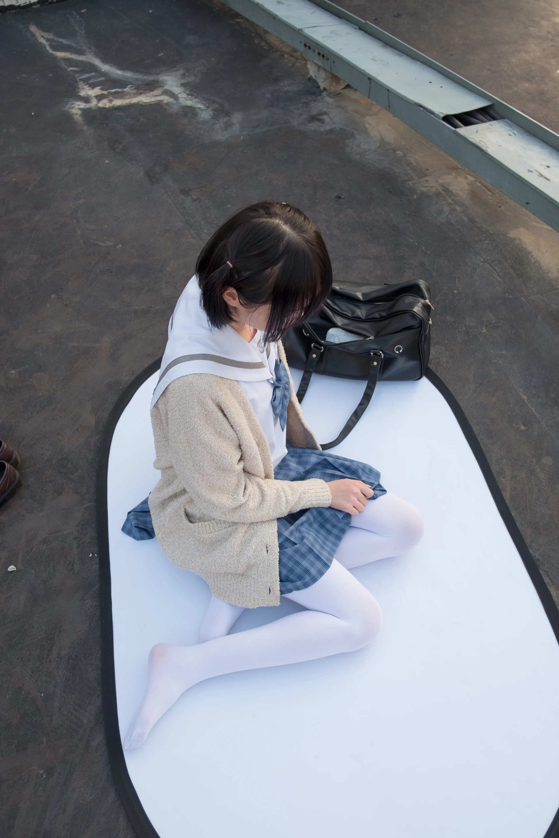 森萝财团 SSR-001 [74P-490M]Aika, 校服, 森萝财团, 白丝