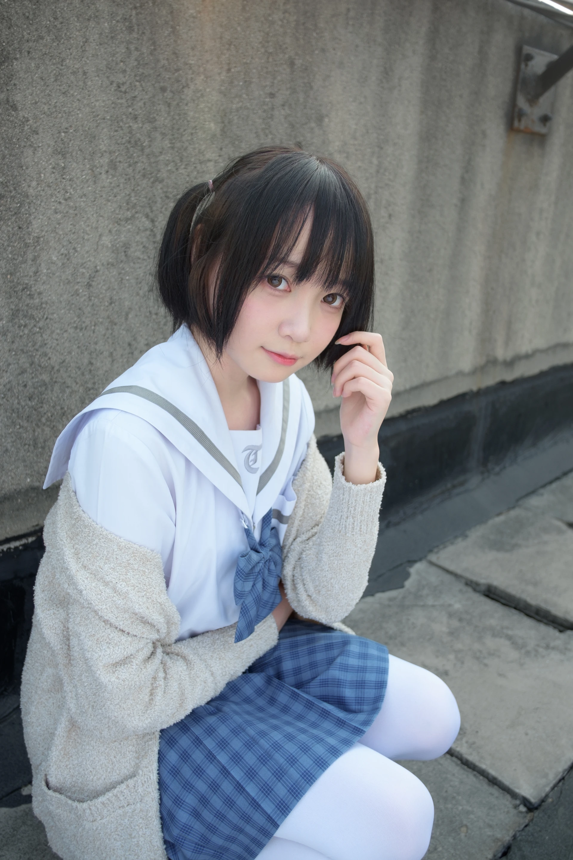 森萝财团 SSR-001 [74P-490M]Aika, 校服, 森萝财团, 白丝
