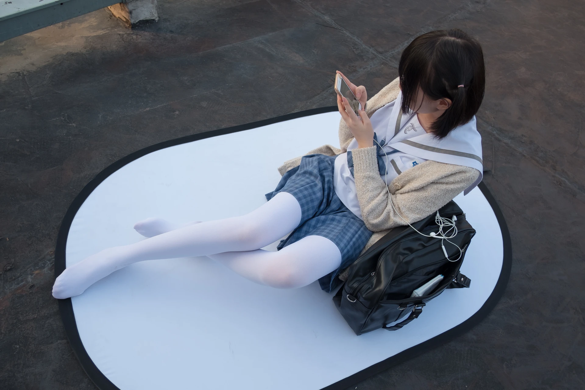 森萝财团 SSR-001 [74P-490M]Aika, 校服, 森萝财团, 白丝