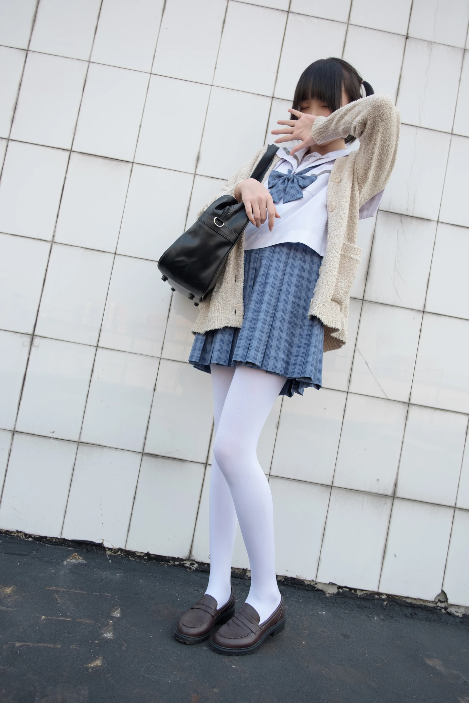 森萝财团 SSR-001 [74P-490M]Aika, 校服, 森萝财团, 白丝