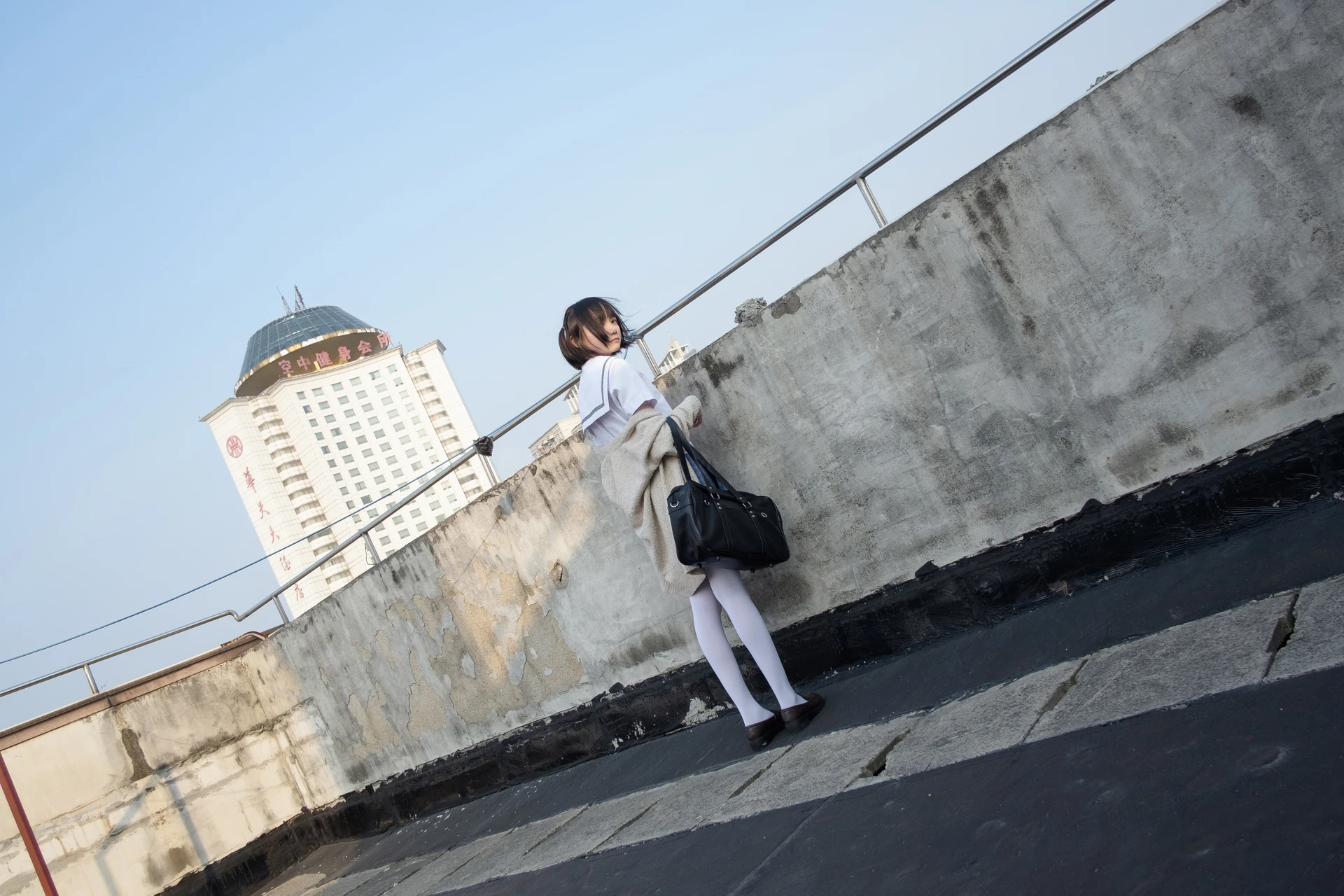 森萝财团 SSR-001 [74P-490M]Aika, 校服, 森萝财团, 白丝