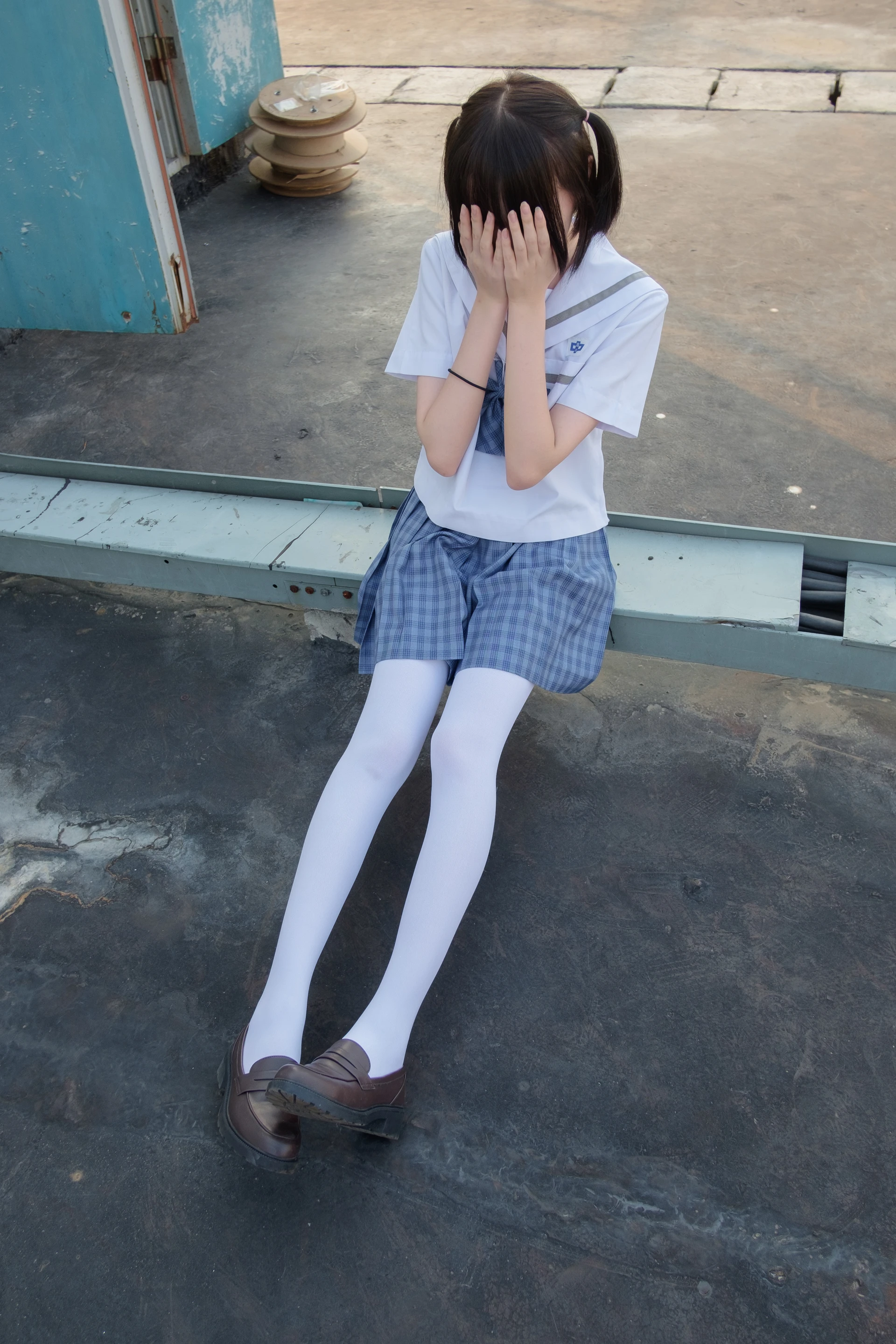 森萝财团 SSR-001 [74P-490M]Aika, 校服, 森萝财团, 白丝