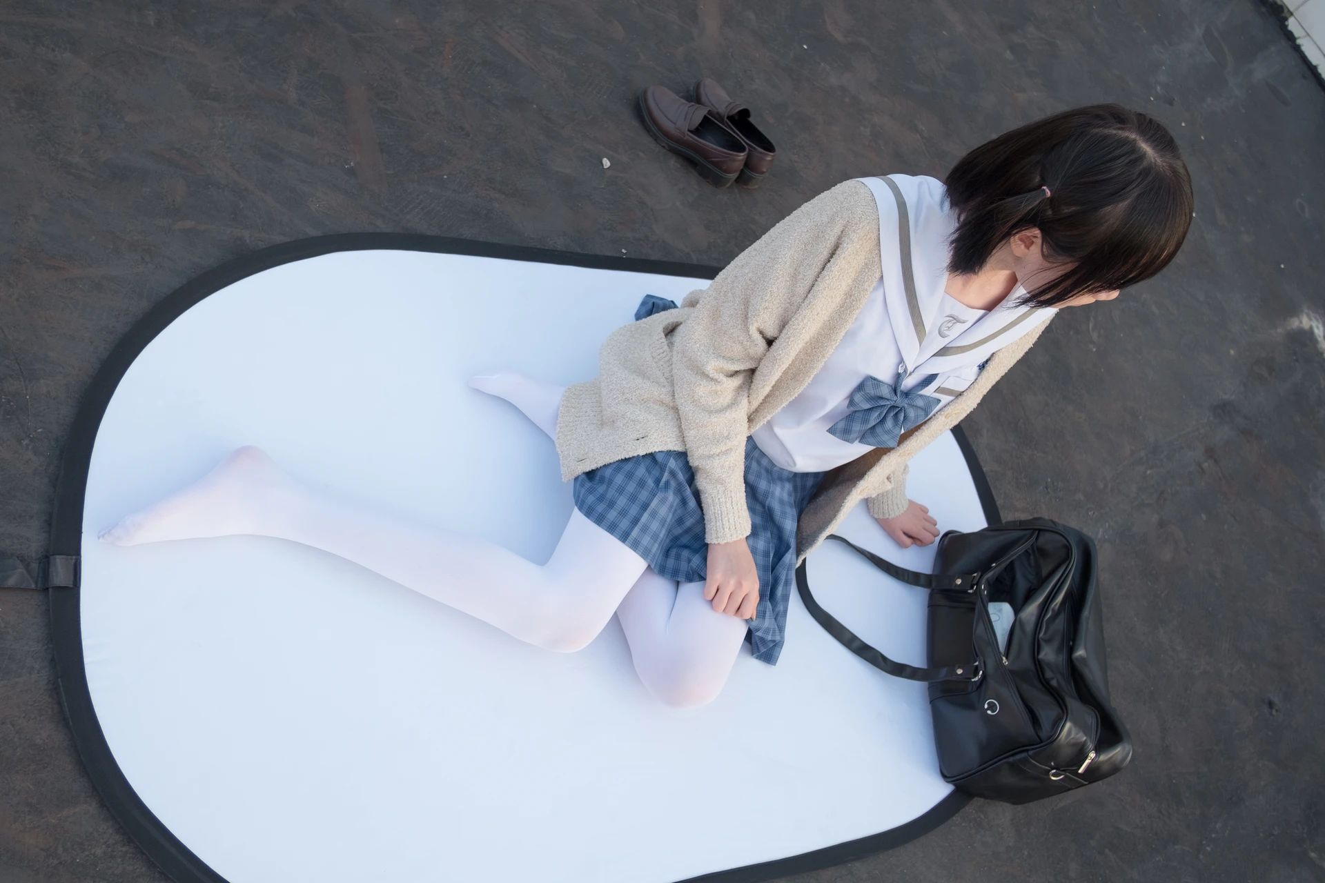 森萝财团 SSR-001 [74P-490M]Aika, 校服, 森萝财团, 白丝