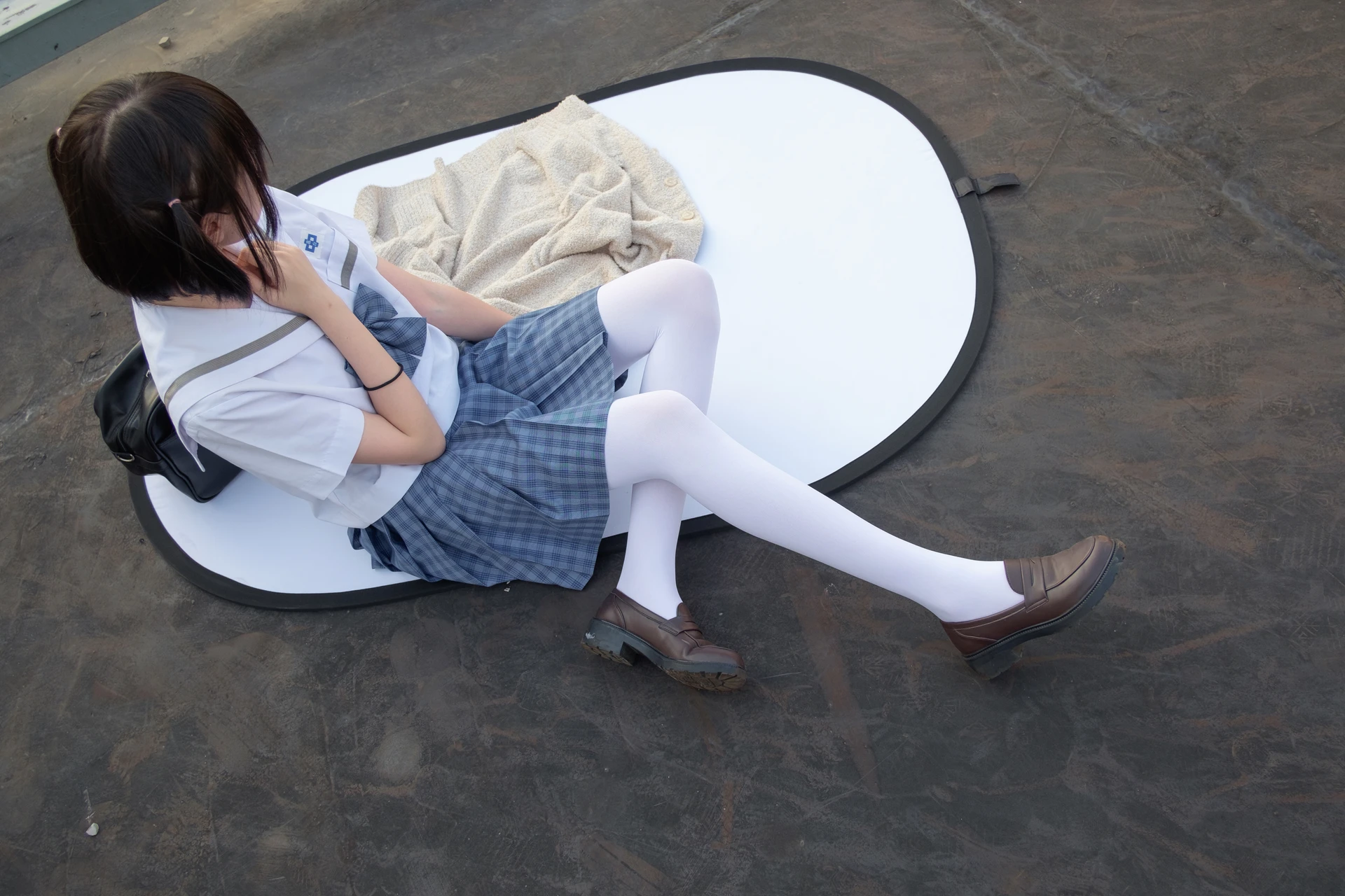森萝财团 SSR-001 [74P-490M]Aika, 校服, 森萝财团, 白丝