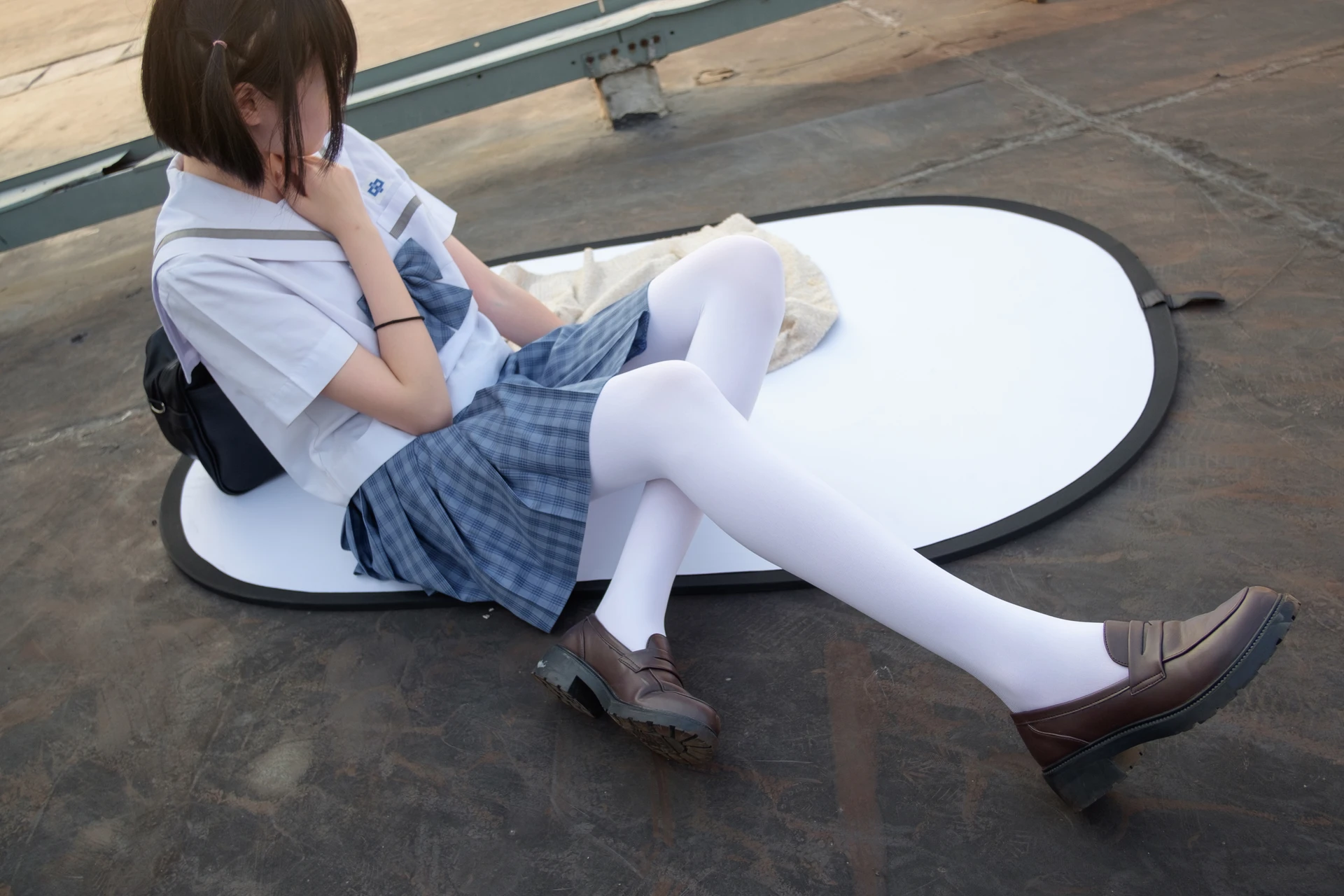 森萝财团 SSR-001 [74P-490M]Aika, 校服, 森萝财团, 白丝