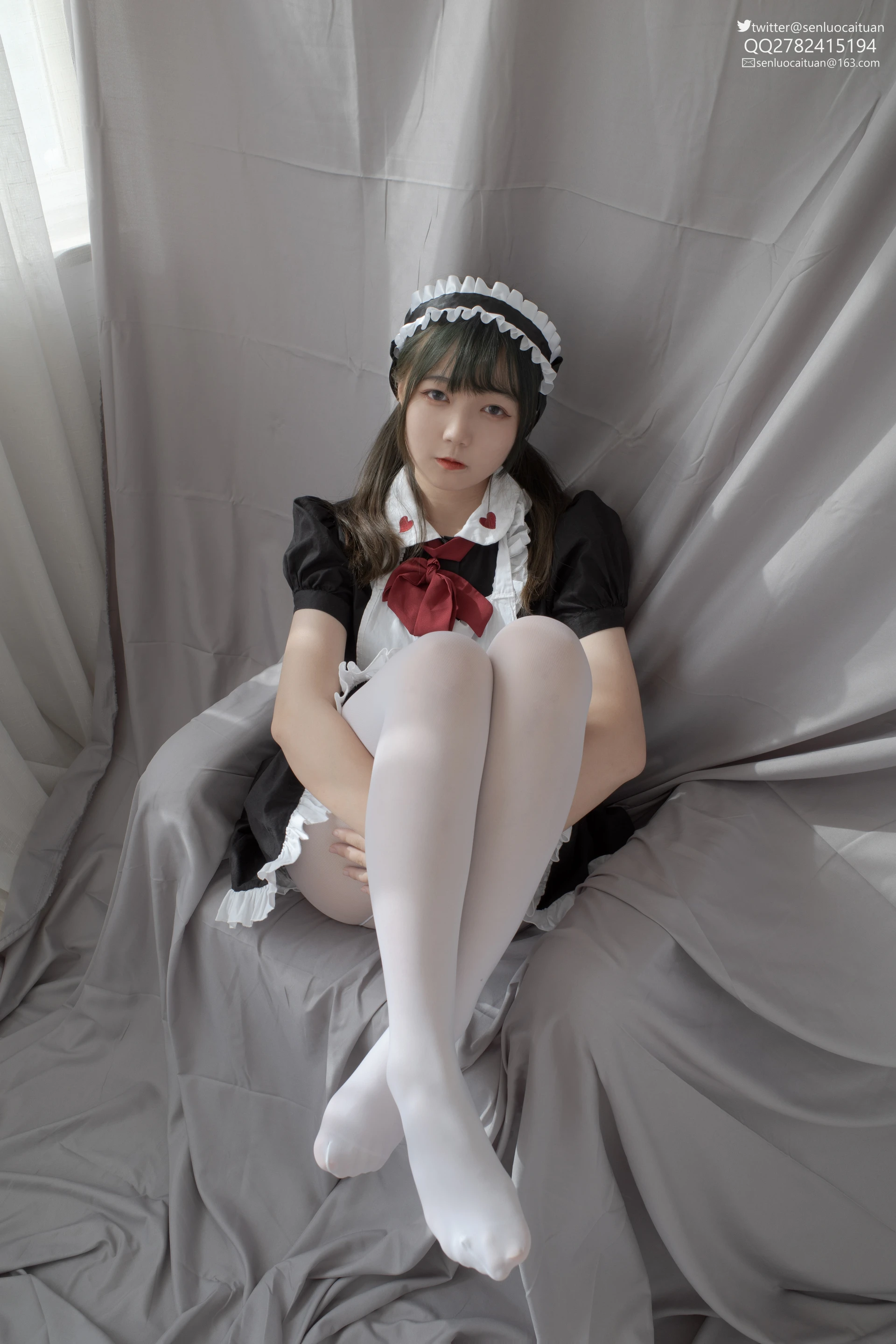 JKFUN GG-02 [101P1V-2.09G]GG, JKFUN, 可爱, 女仆装, 森萝财团, 白丝, 美腿