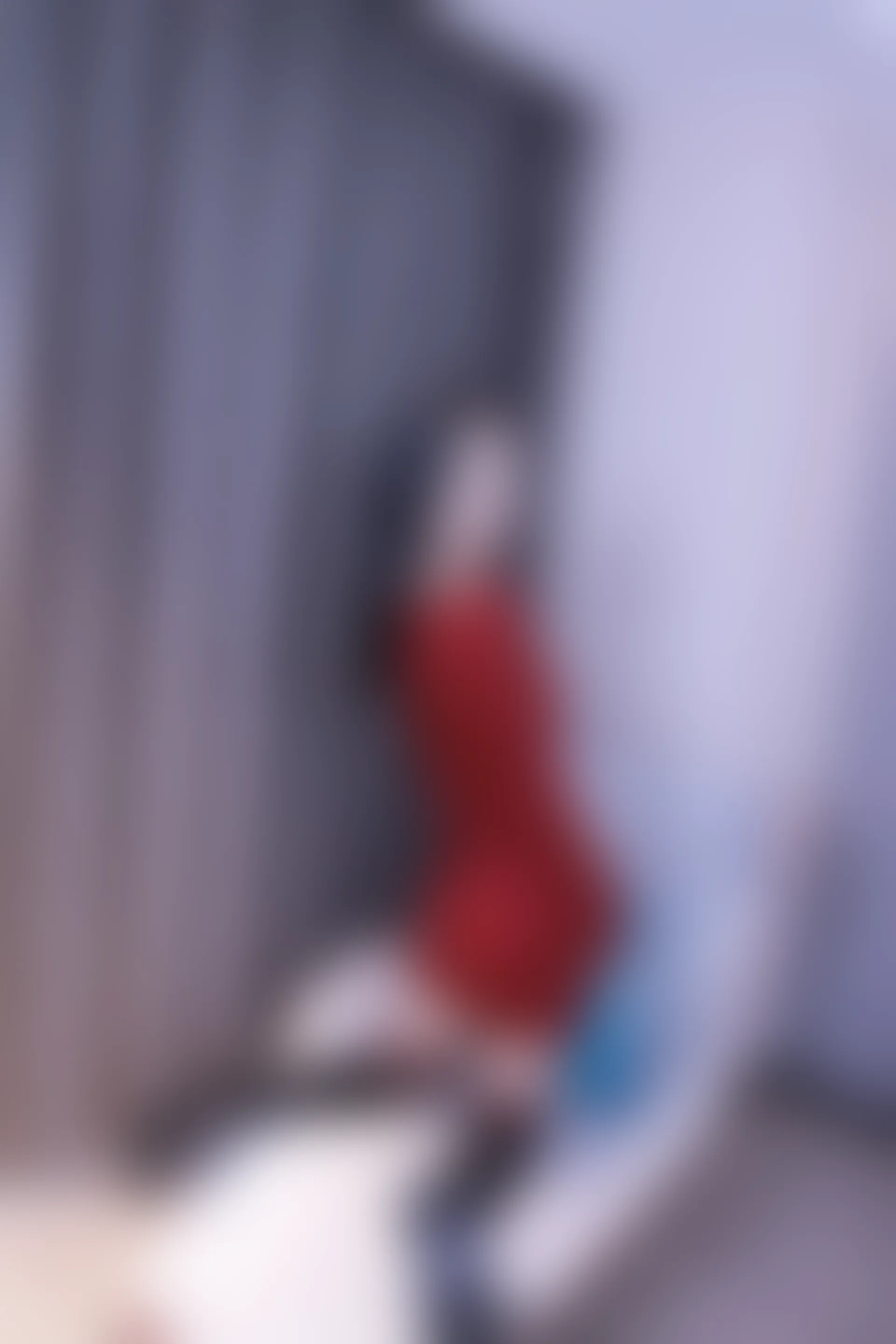 初夏女神 NO.017 依依~M码酒红连衣裙搭黑色长靴[140P-1V-6.76G]