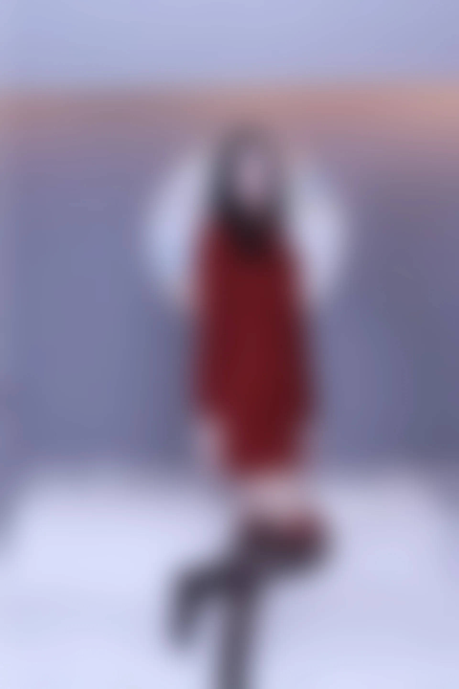 初夏女神 NO.017 依依~M码酒红连衣裙搭黑色长靴[140P-1V-6.76G]
