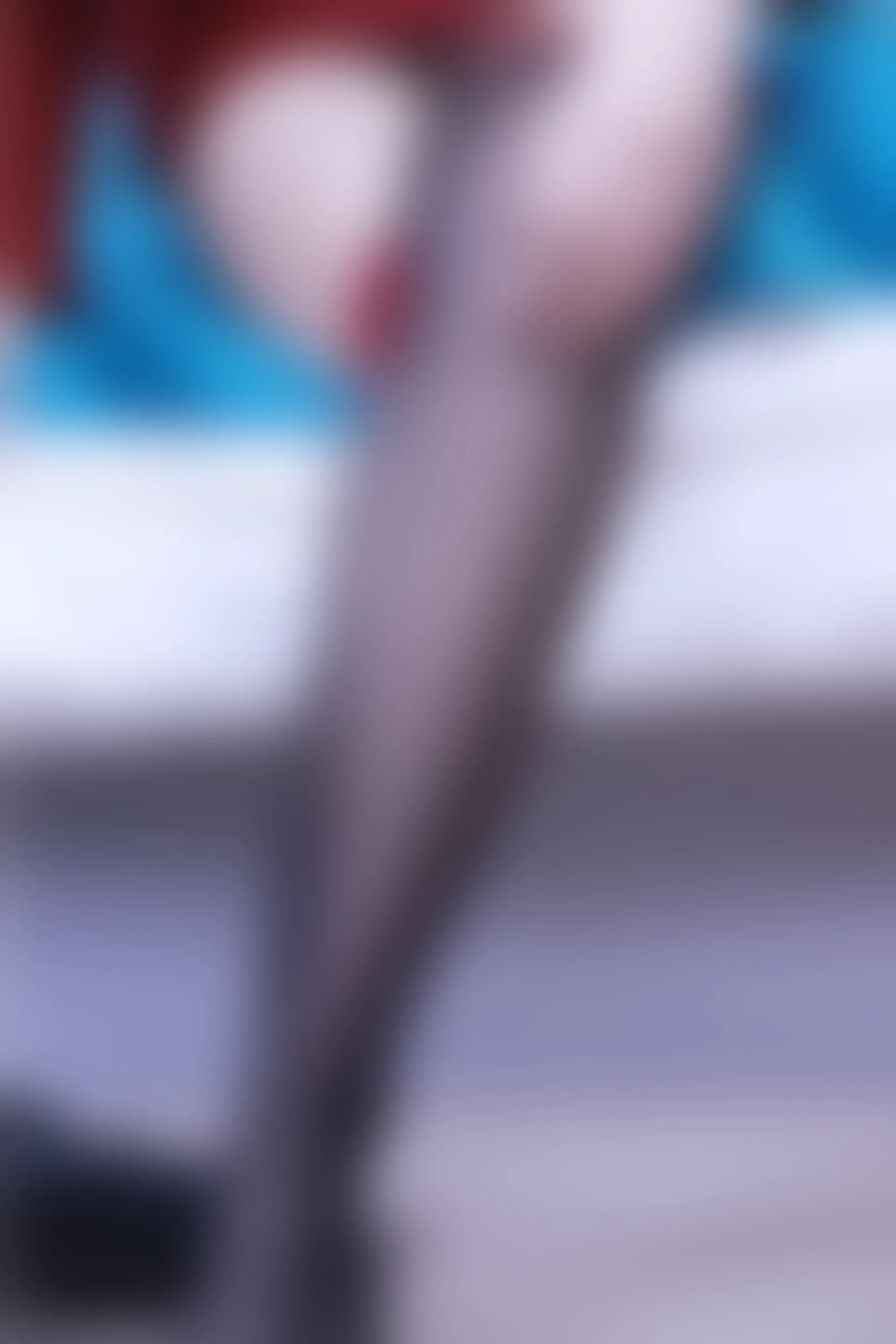 初夏女神 NO.017 依依~M码酒红连衣裙搭黑色长靴[140P-1V-6.76G]