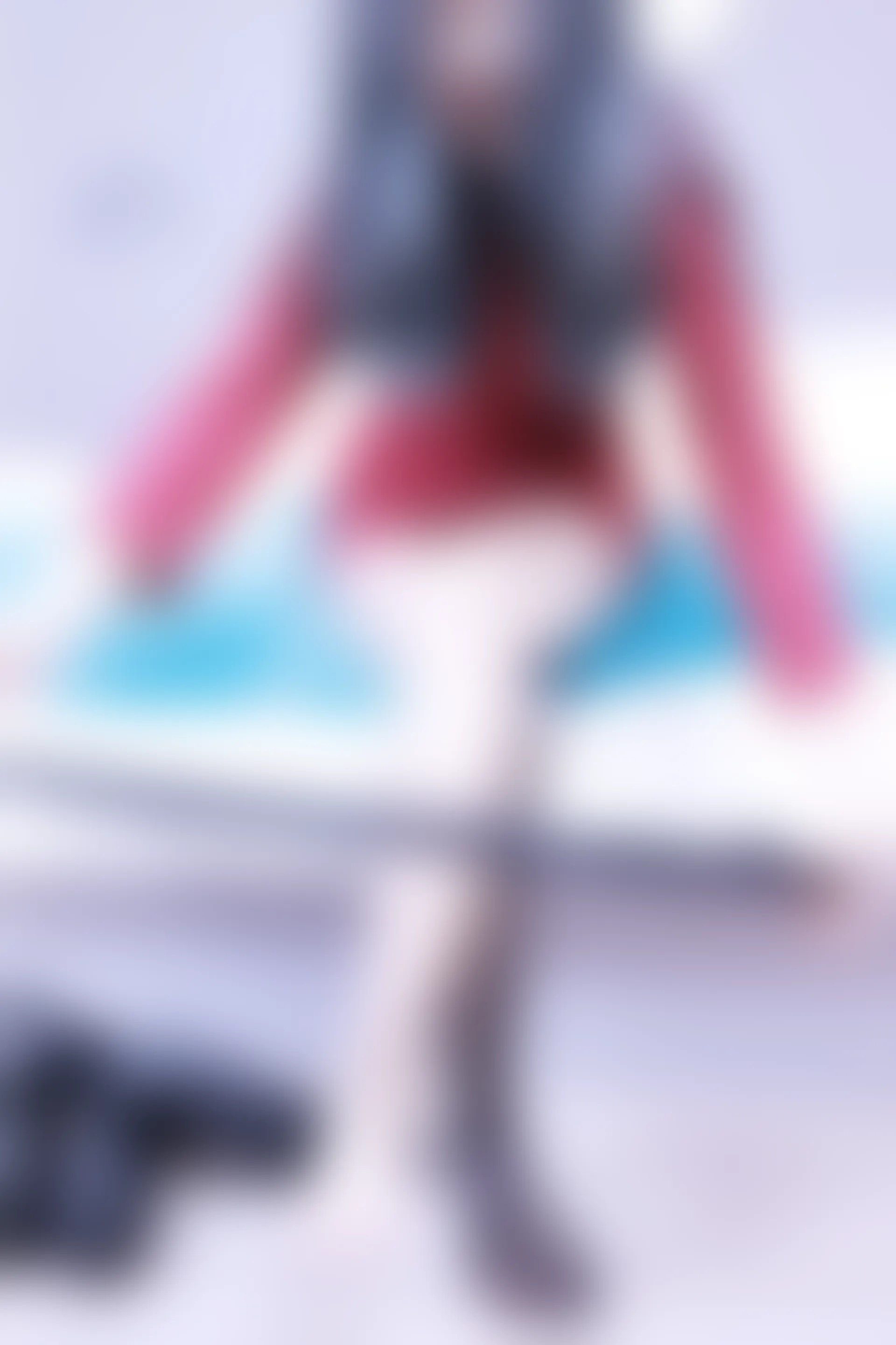 初夏女神 NO.017 依依~M码酒红连衣裙搭黑色长靴[140P-1V-6.76G]
