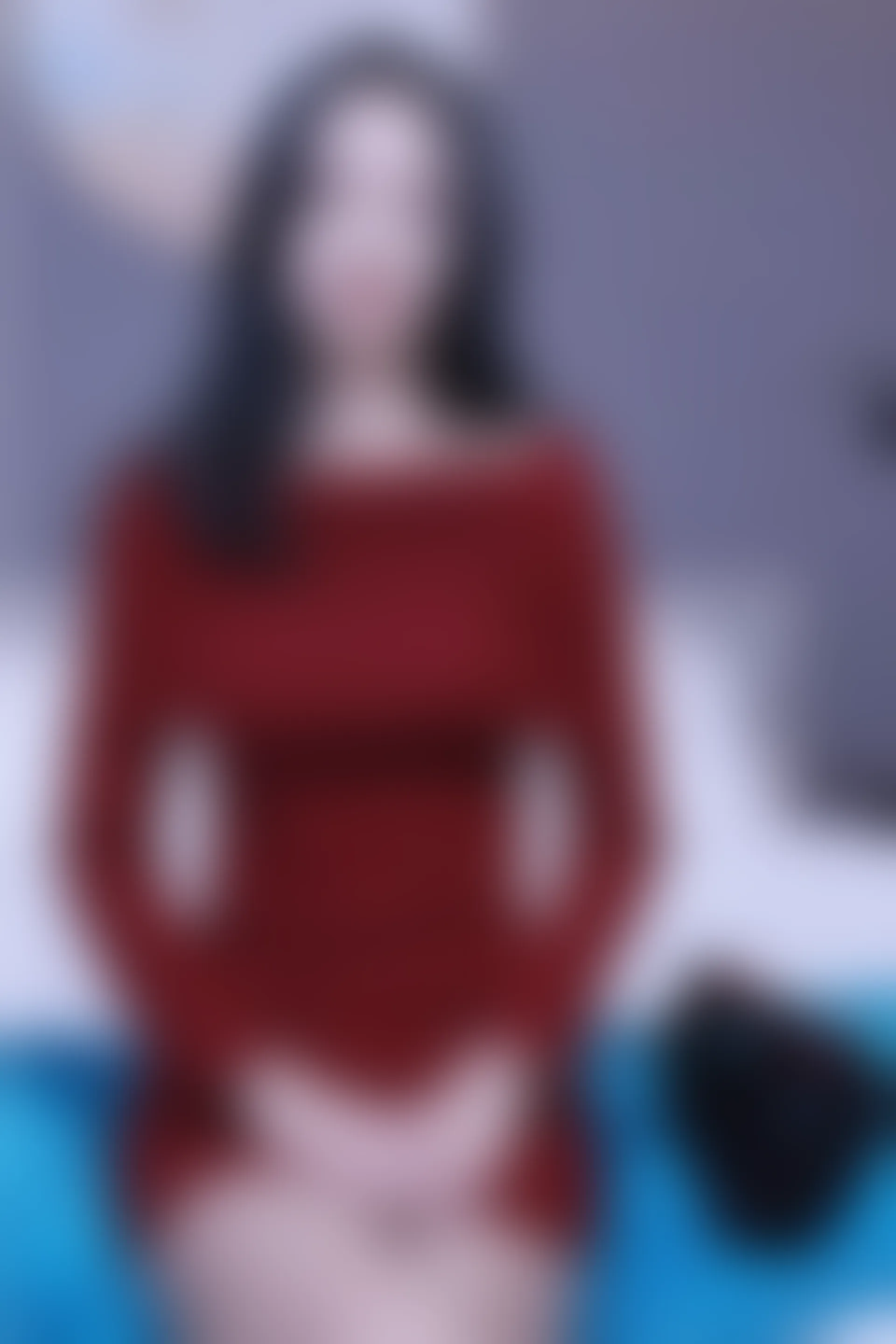 初夏女神 NO.017 依依~M码酒红连衣裙搭黑色长靴[140P-1V-6.76G]