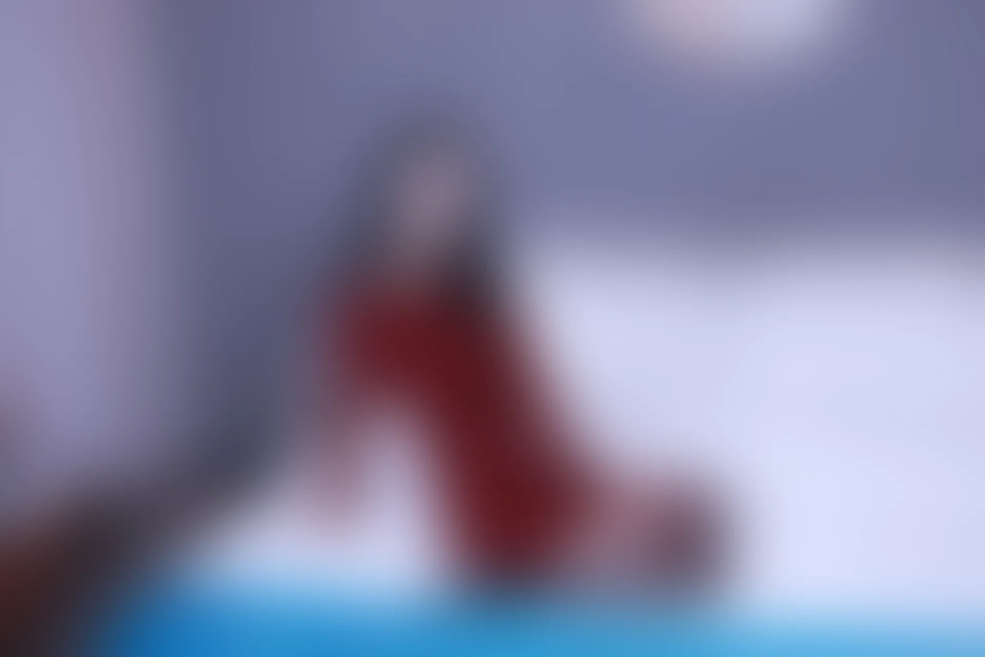 初夏女神 NO.017 依依~M码酒红连衣裙搭黑色长靴[140P-1V-6.76G]