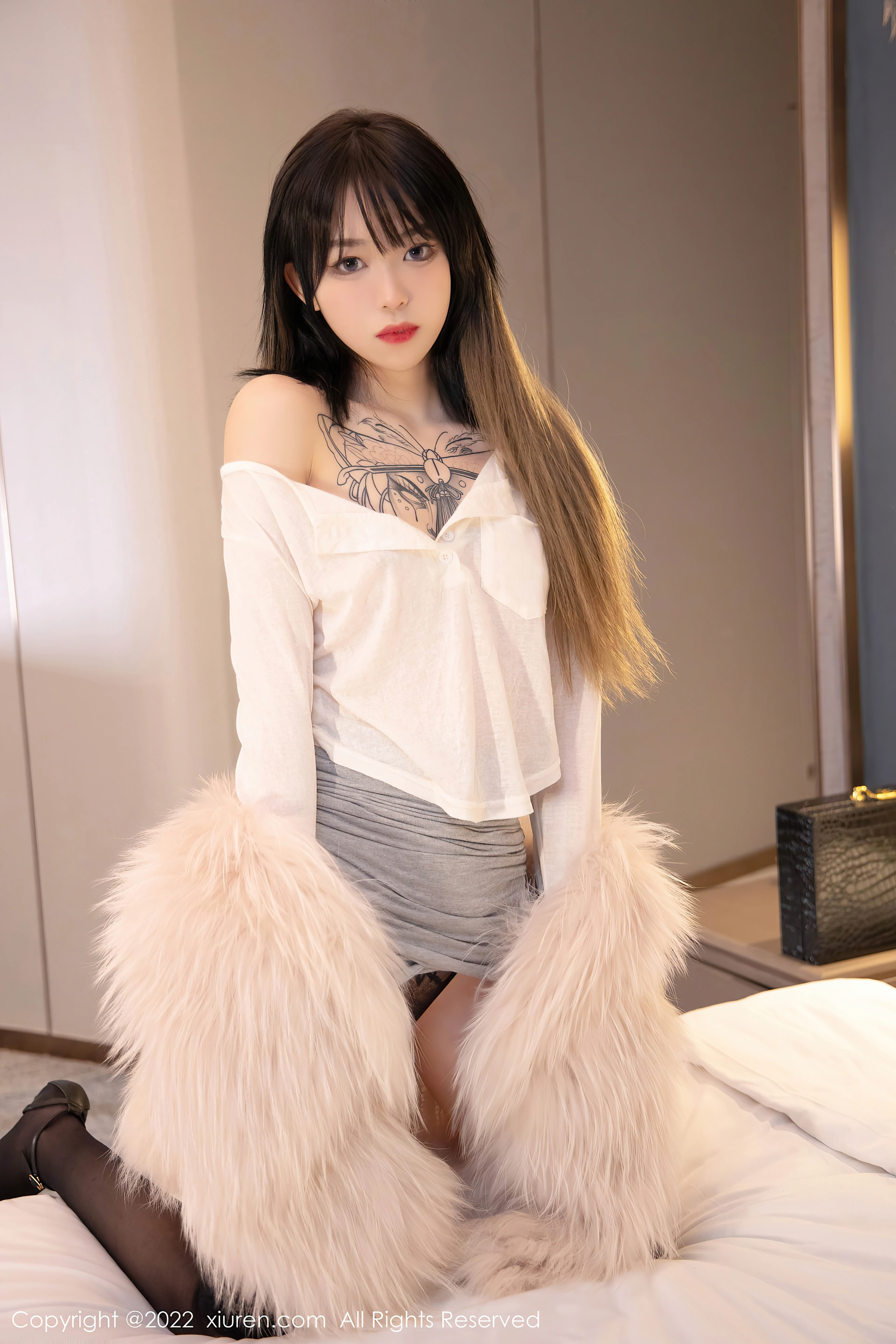 XiuRen秀人网 2022.01.10 No.4441 奶瓶. 美腿黑丝[51+1P 521MB]