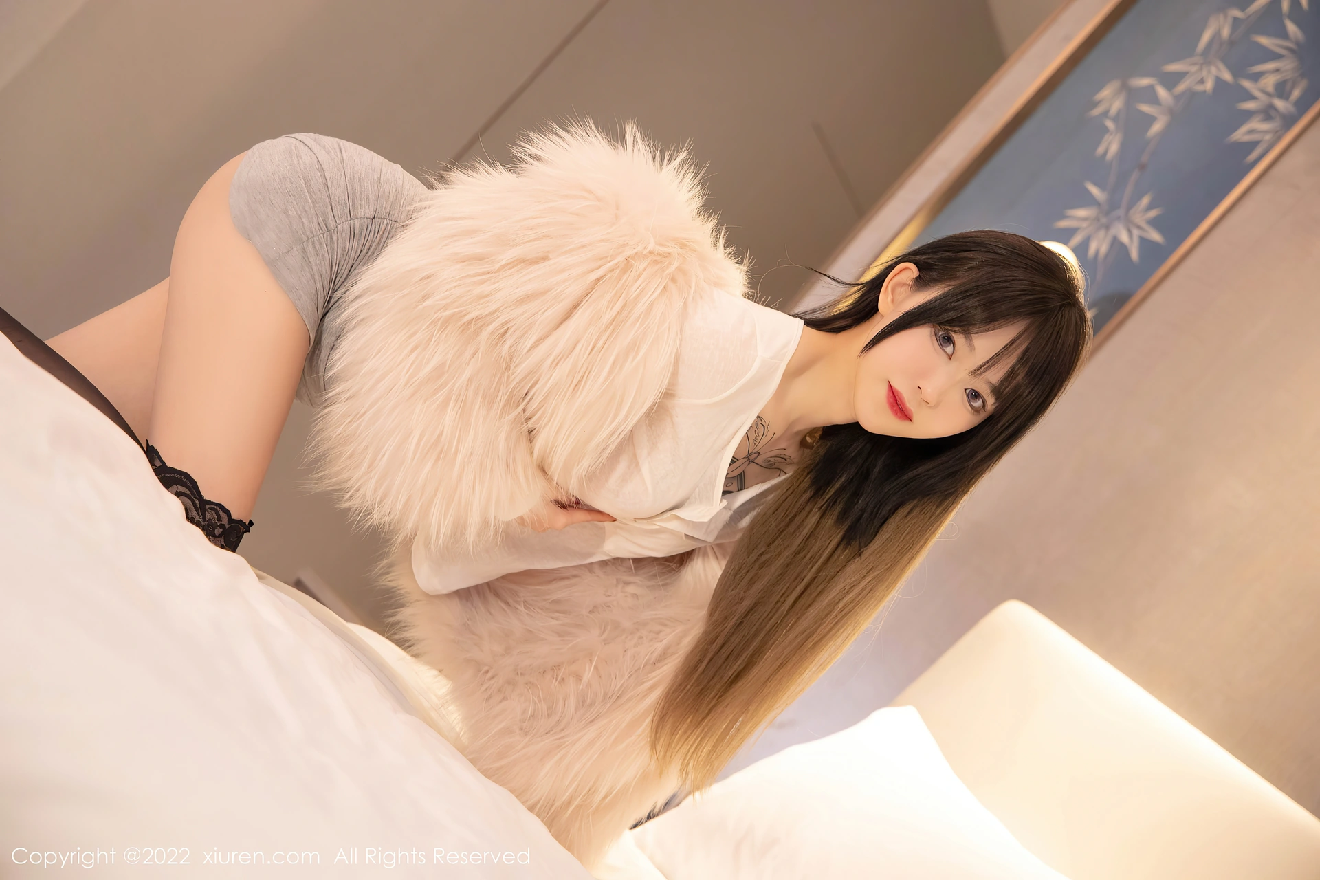 XiuRen秀人网 2022.01.10 No.4441 奶瓶. 美腿黑丝[51+1P 521MB]