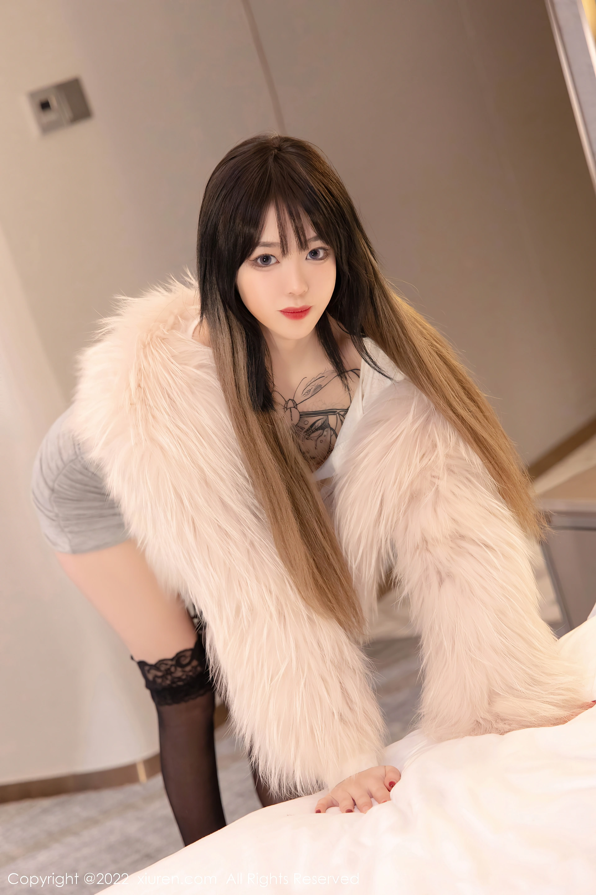 XiuRen秀人网 2022.01.10 No.4441 奶瓶. 美腿黑丝[51+1P 521MB]