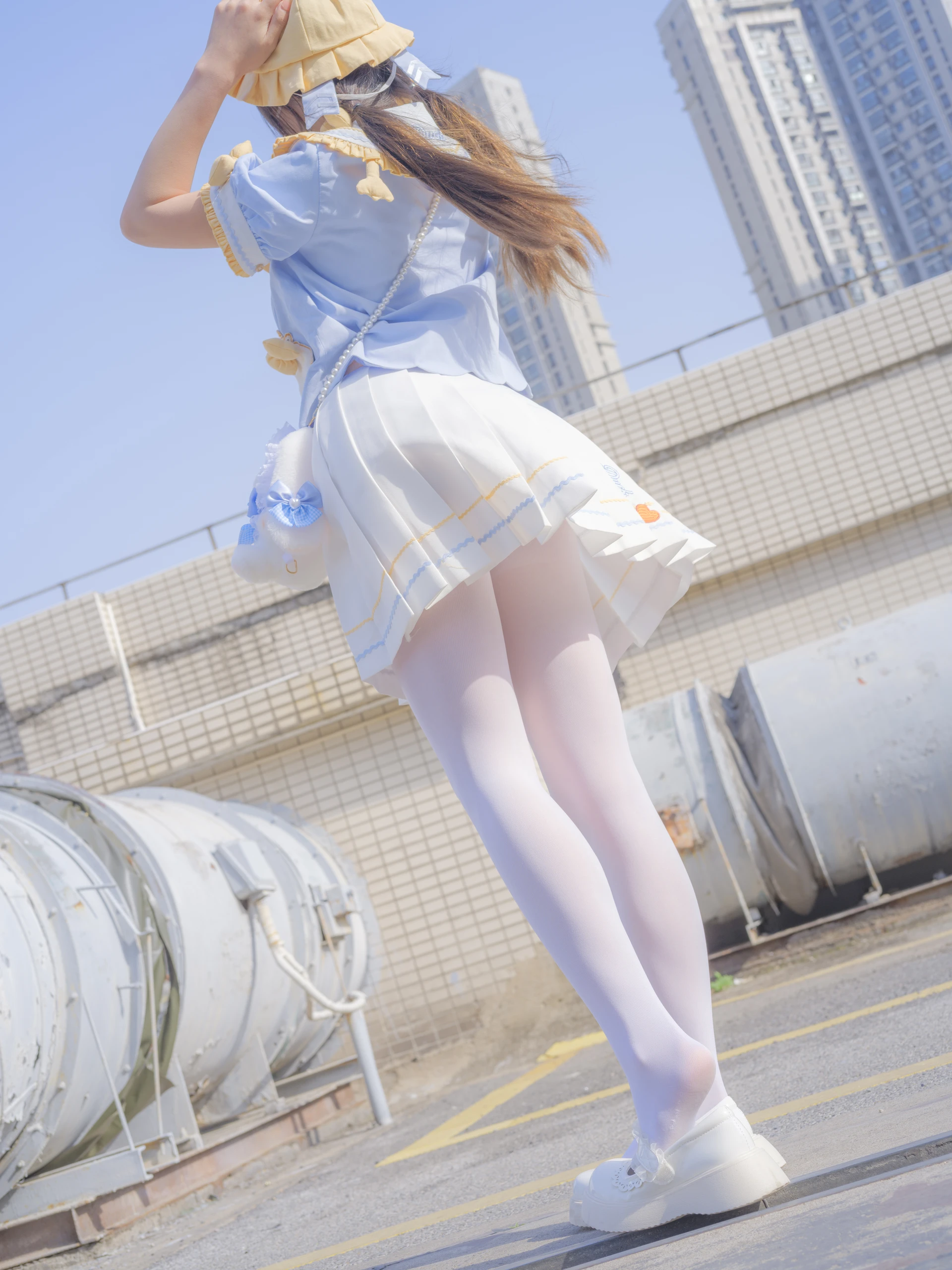 森萝财团 春雪-07E 4K 双马尾白丝可爱JK制服 [115P1V-6.64GB