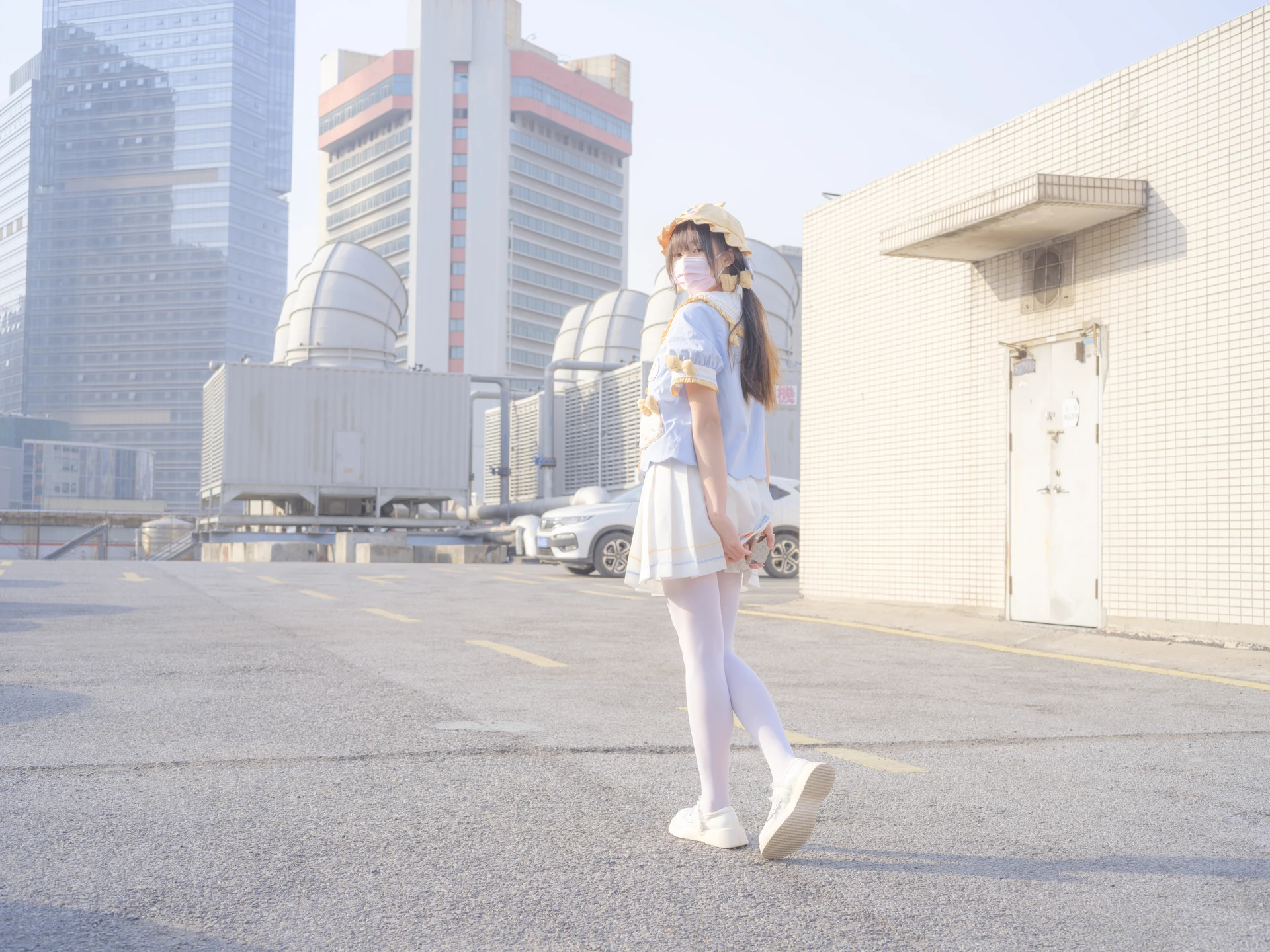 森萝财团 春雪-07E 4K 双马尾白丝可爱JK制服 [115P1V-6.64GB