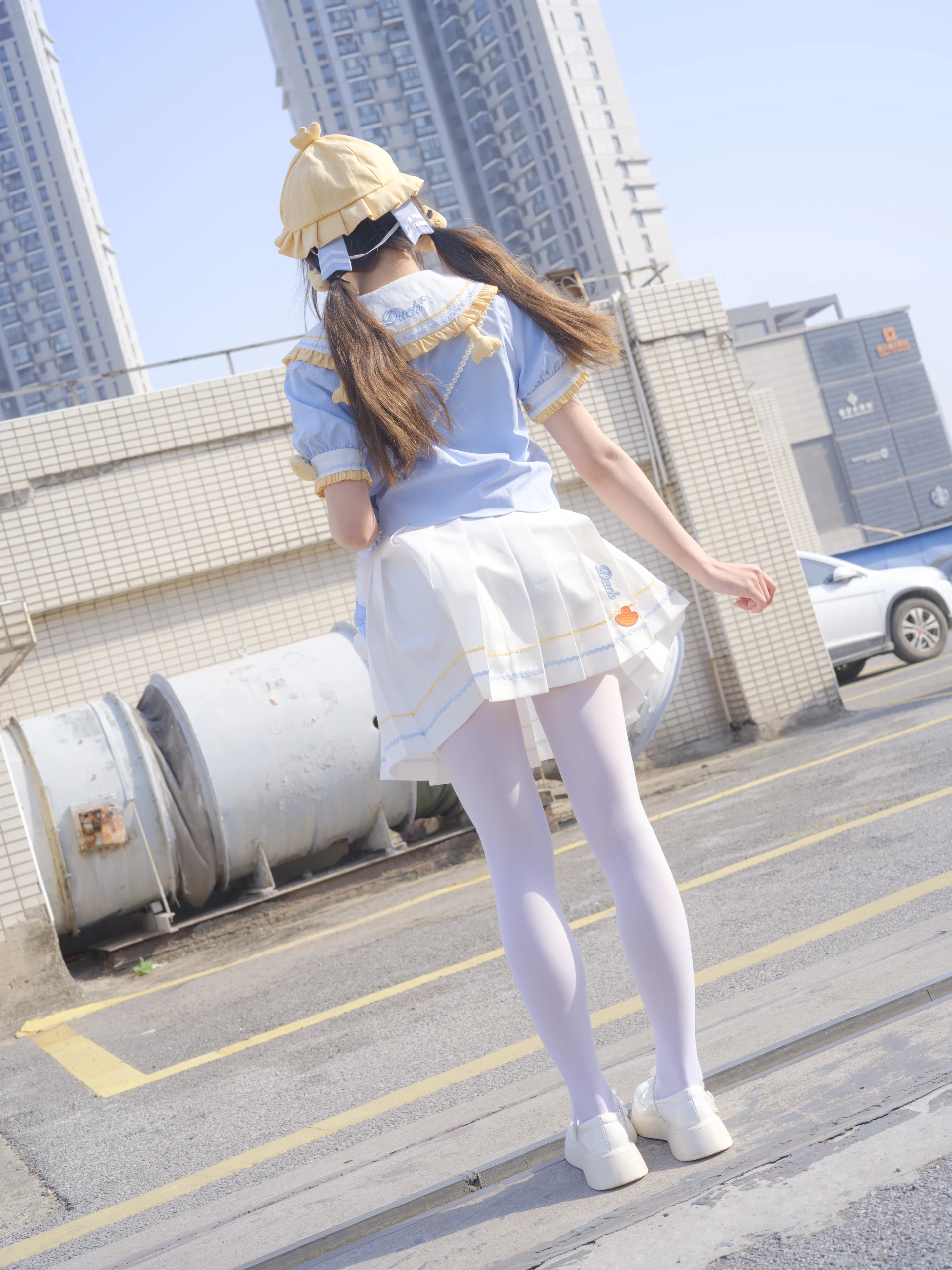 森萝财团 春雪-07E 4K 双马尾白丝可爱JK制服 [115P1V-6.64GB