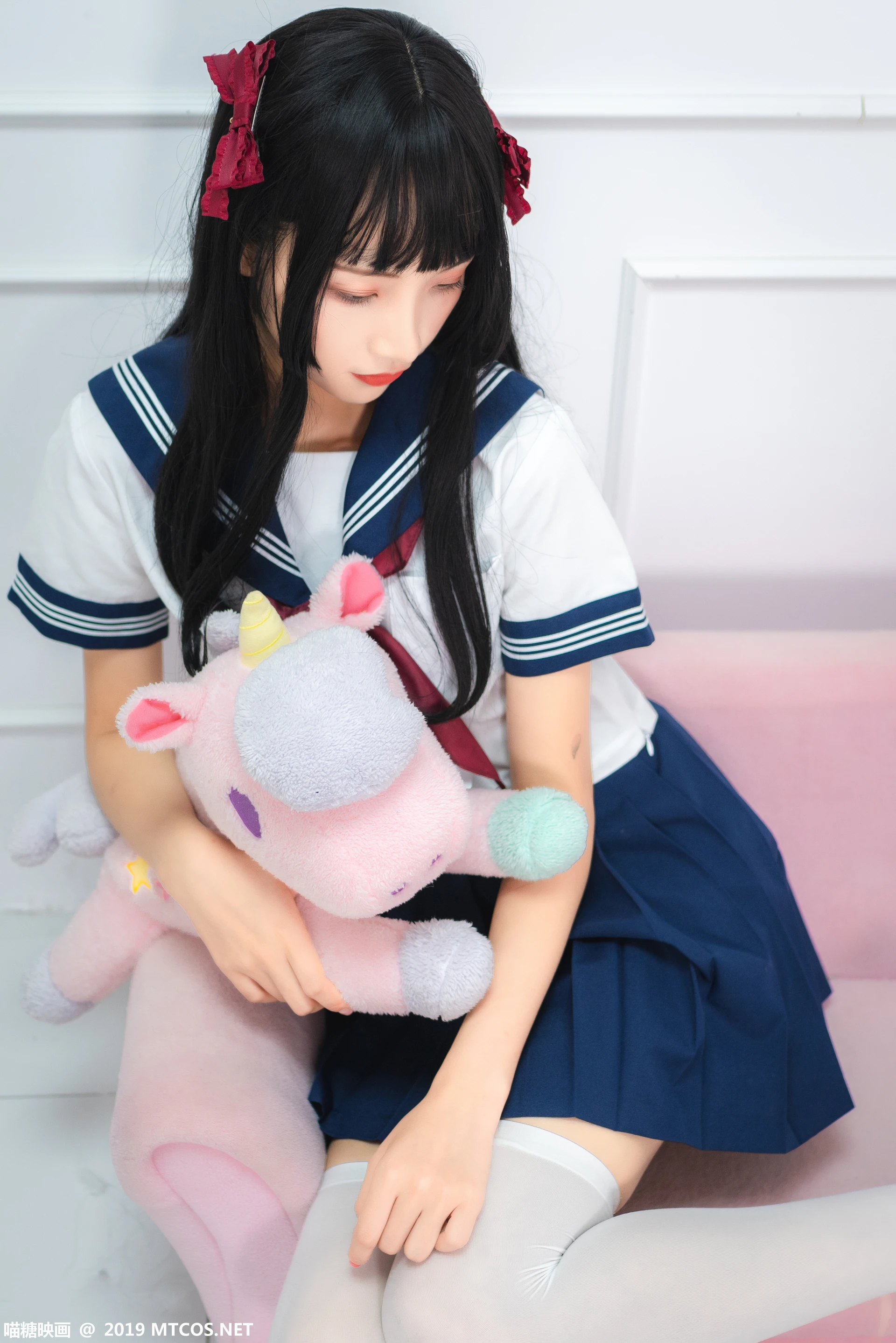 喵糖映画 VOL.012 [44P-379M]制服, 可爱, 喵糖映画, 白丝, 美腿