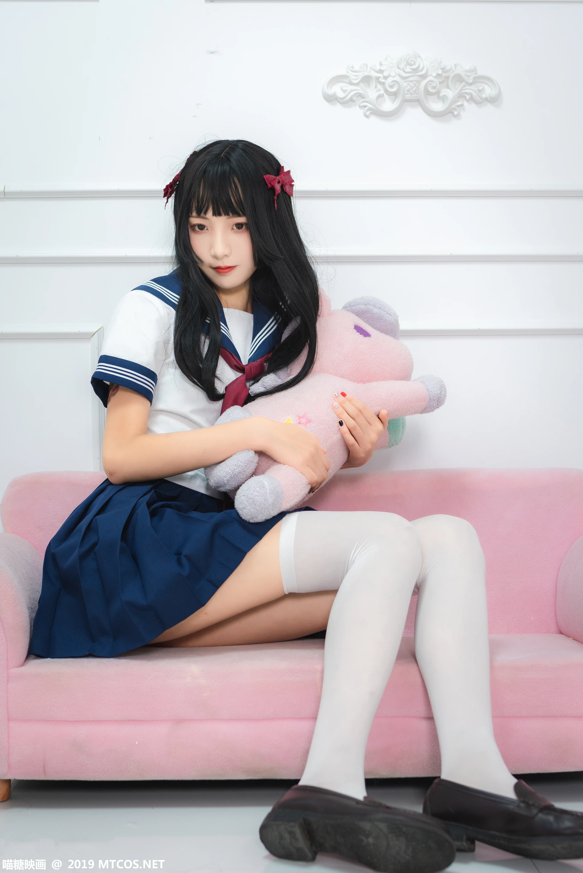 喵糖映画 VOL.012 [44P-379M]制服, 可爱, 喵糖映画, 白丝, 美腿