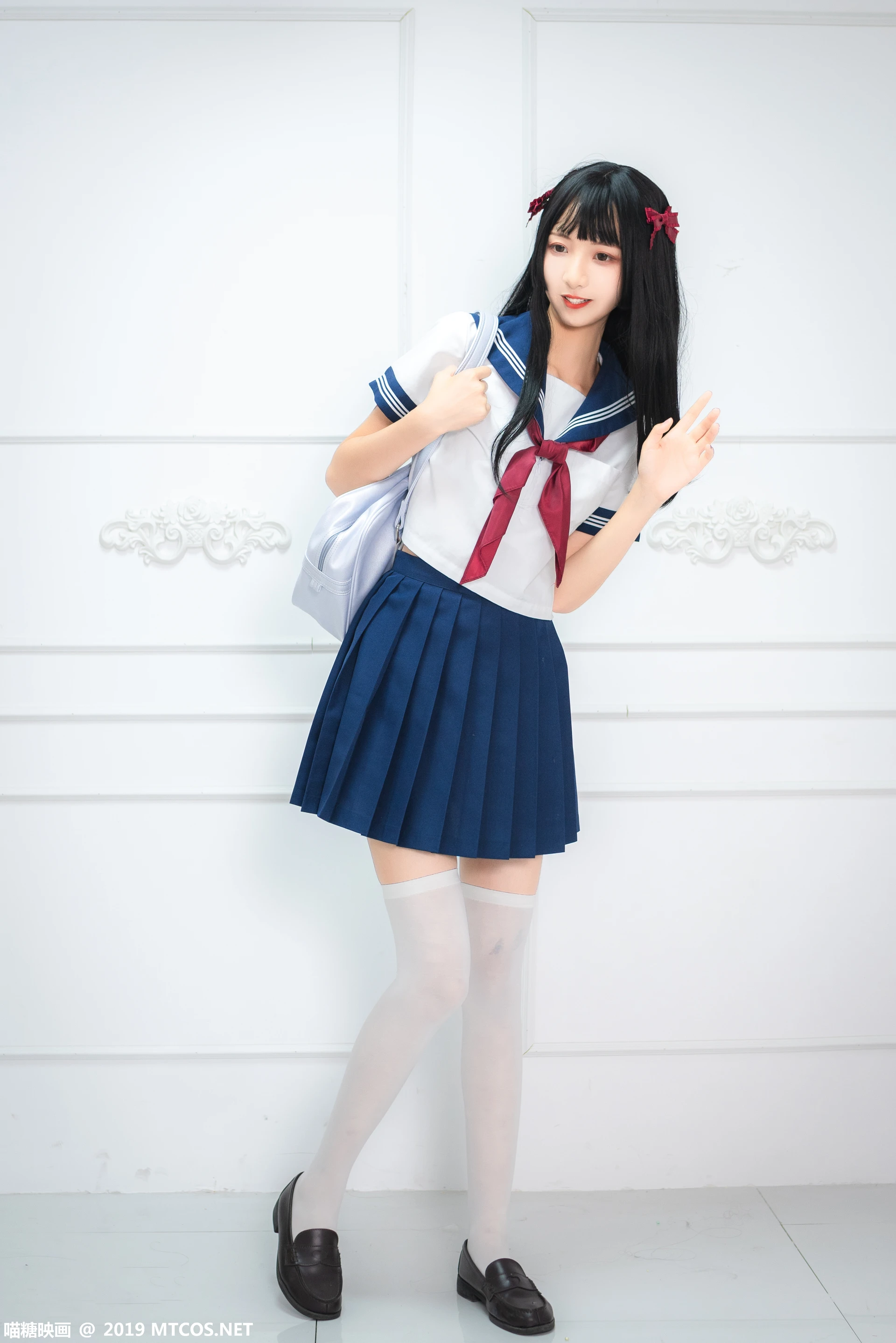喵糖映画 VOL.012 [44P-379M]制服, 可爱, 喵糖映画, 白丝, 美腿