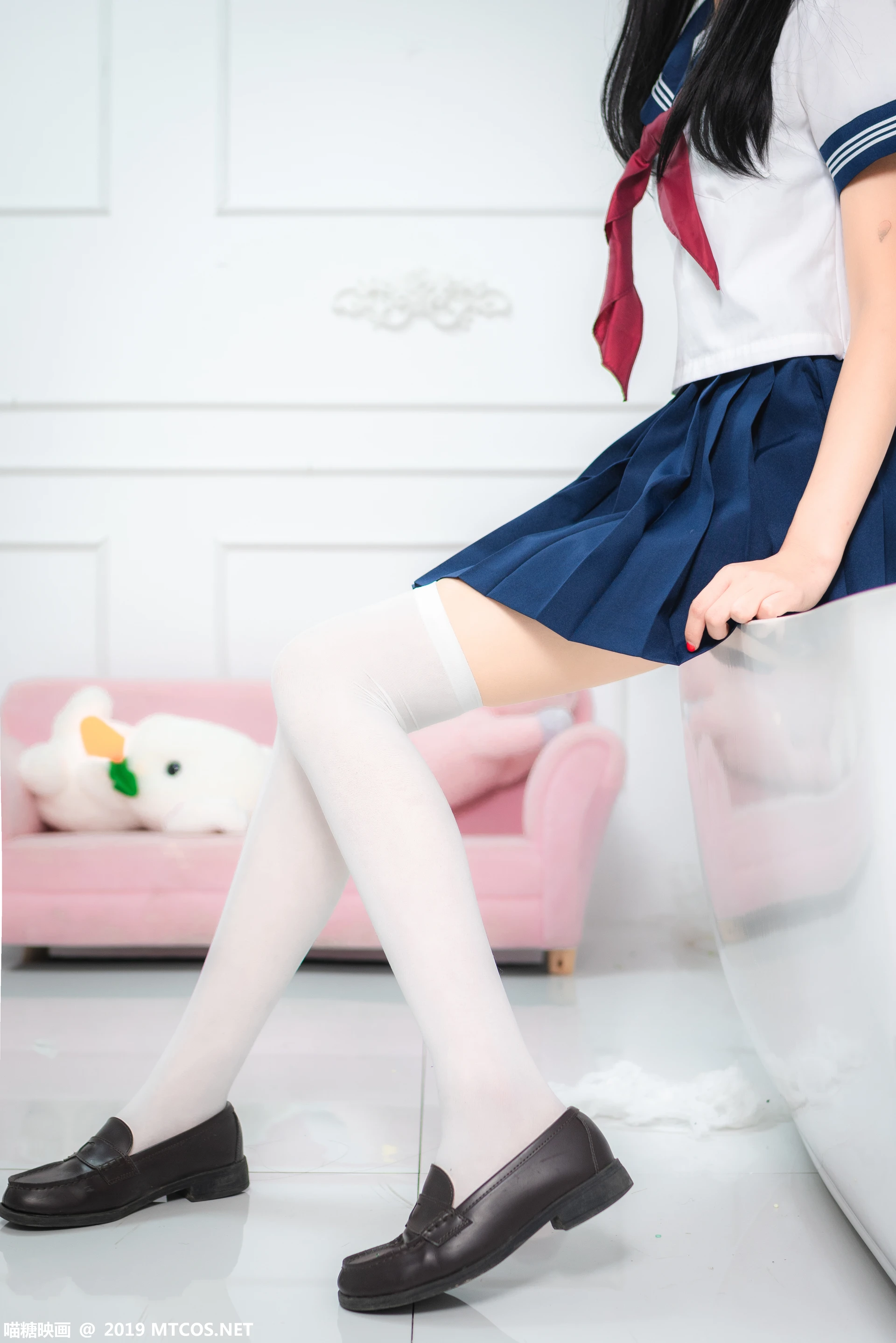 喵糖映画 VOL.012 [44P-379M]制服, 可爱, 喵糖映画, 白丝, 美腿