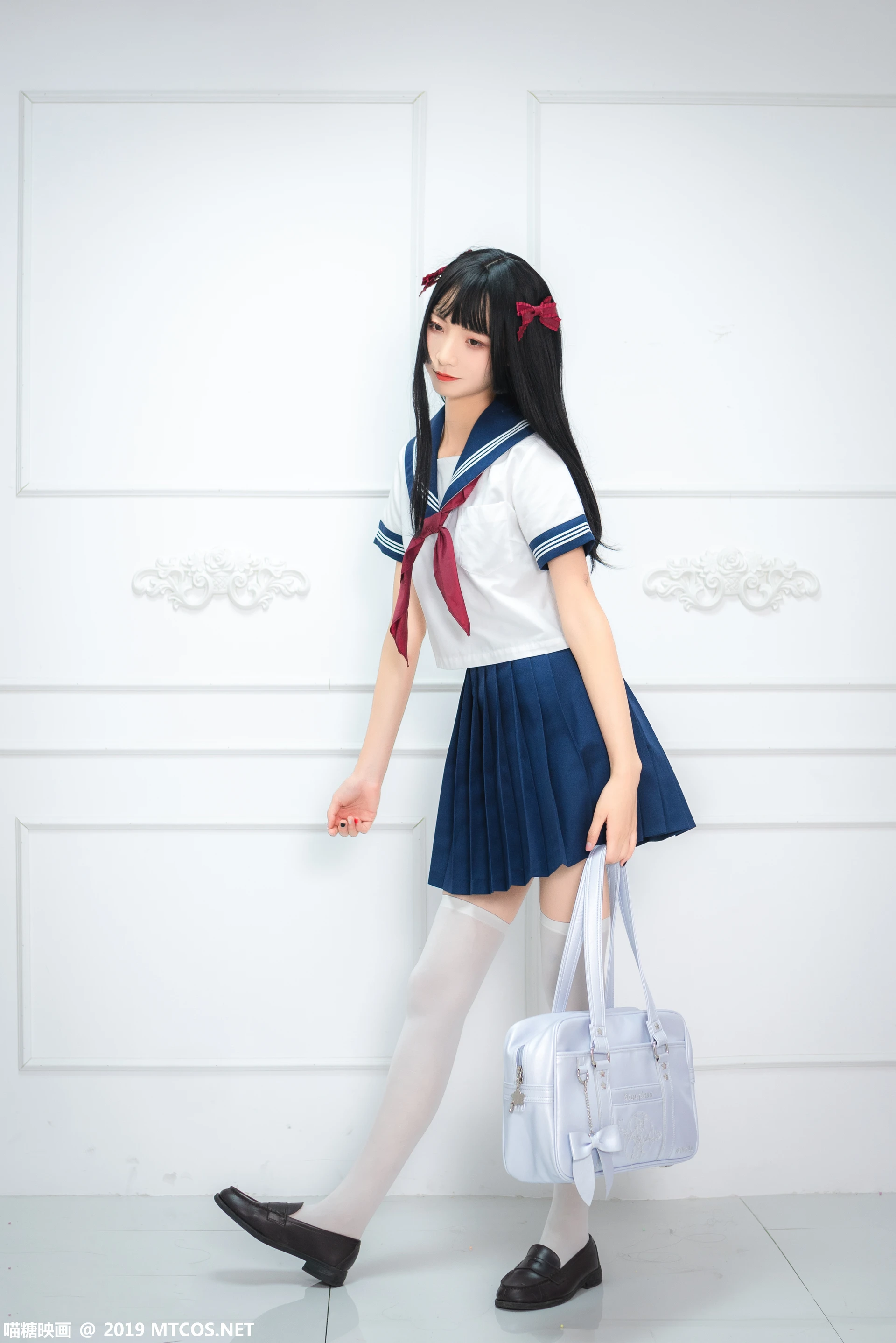 喵糖映画 VOL.012 [44P-379M]制服, 可爱, 喵糖映画, 白丝, 美腿