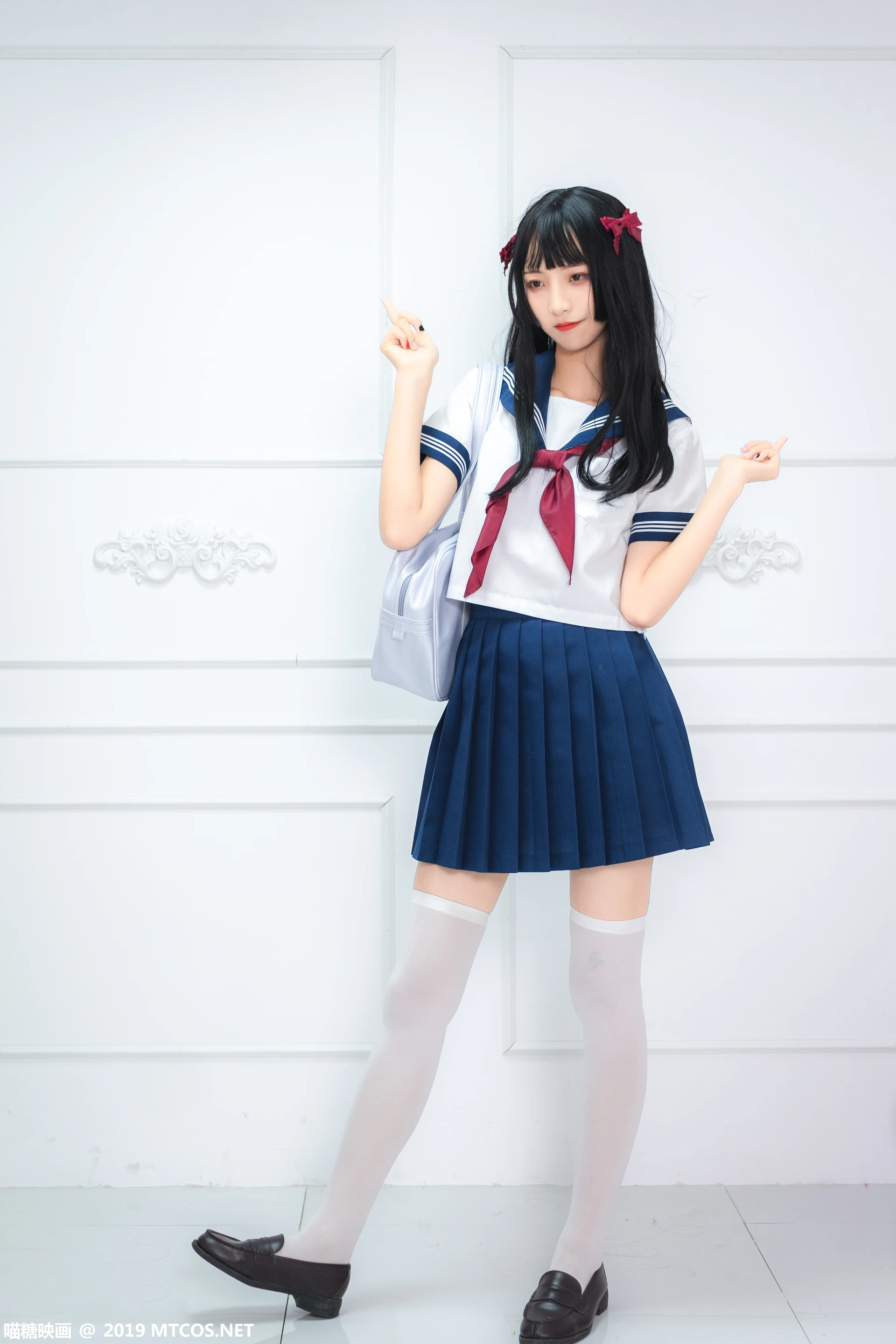 喵糖映画 VOL.012 [44P-379M]制服, 可爱, 喵糖映画, 白丝, 美腿