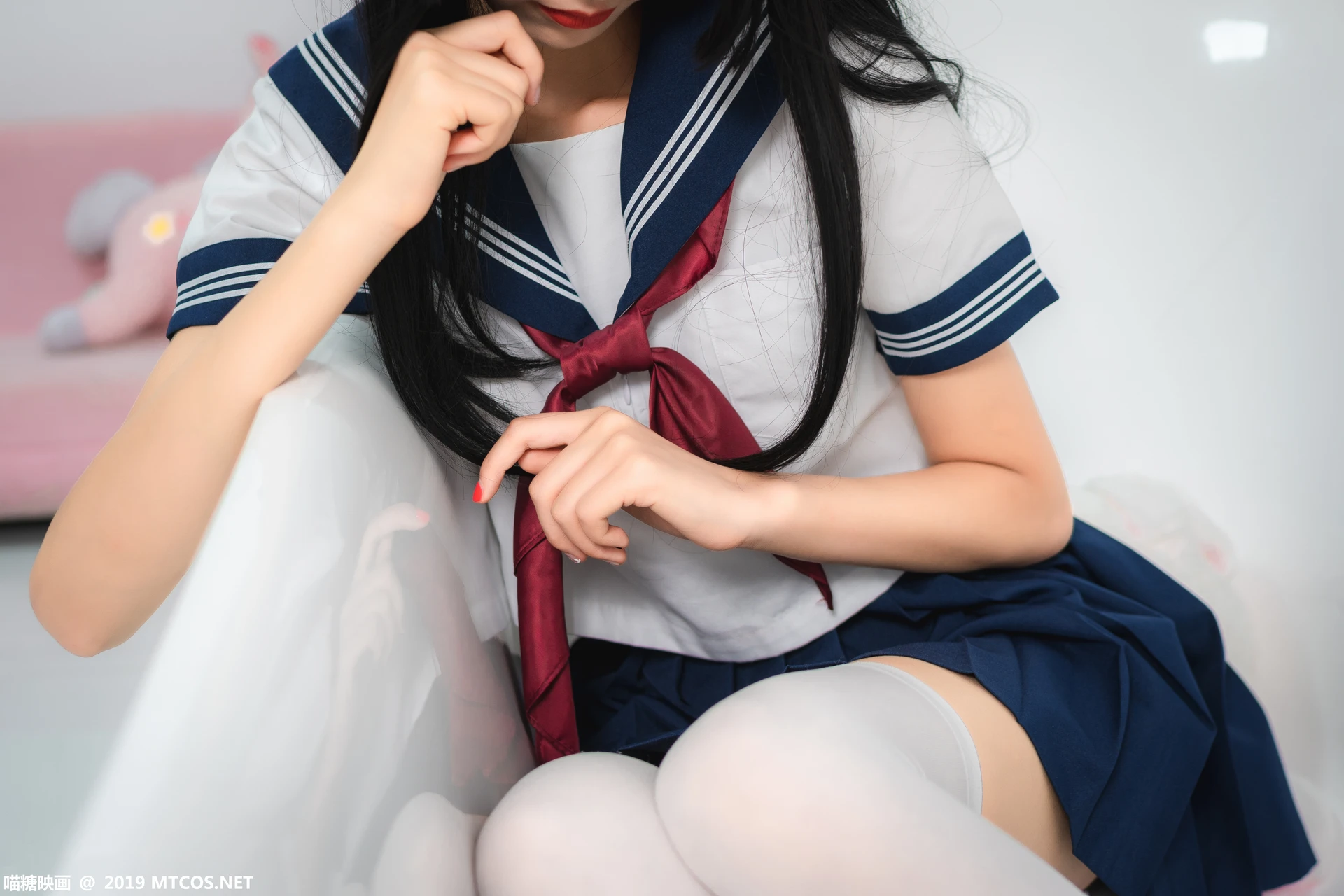 喵糖映画 VOL.012 [44P-379M]制服, 可爱, 喵糖映画, 白丝, 美腿
