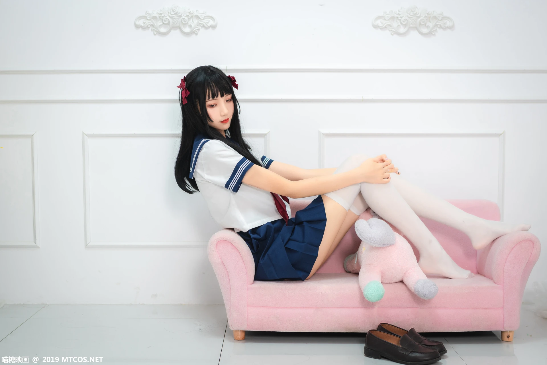 喵糖映画 VOL.012 [44P-379M]制服, 可爱, 喵糖映画, 白丝, 美腿