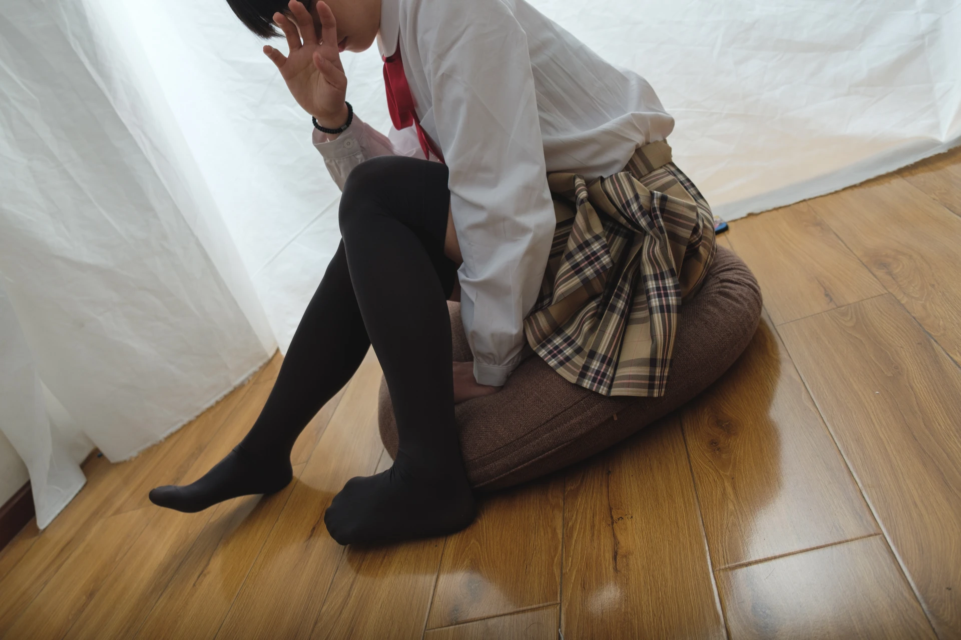 喵写真 R15-005 [80P1V-969M]可爱, 喵写真, 学生装, 美腿, 黑丝