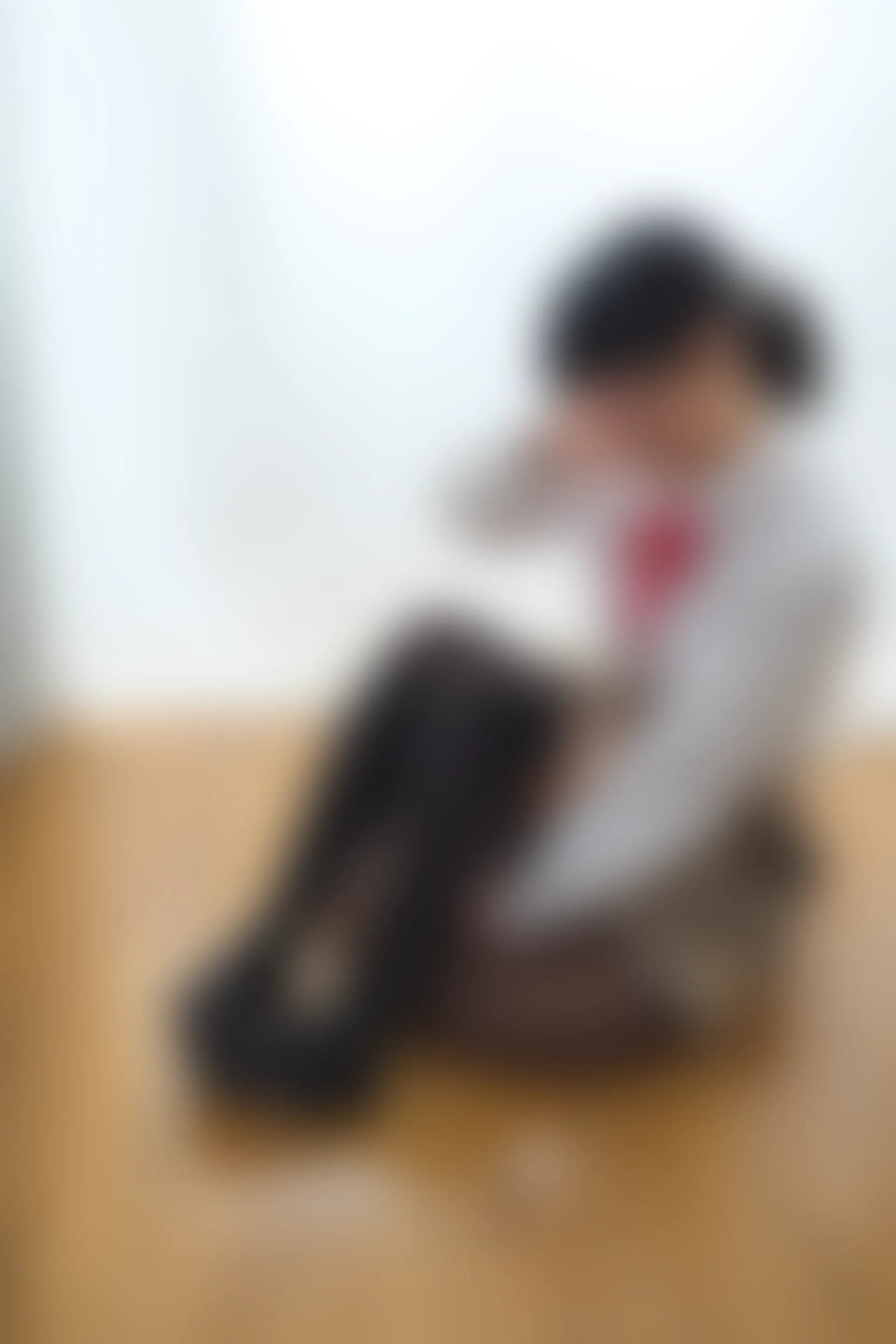 喵写真 R15-005 [80P1V-969M]可爱, 喵写真, 学生装, 美腿, 黑丝