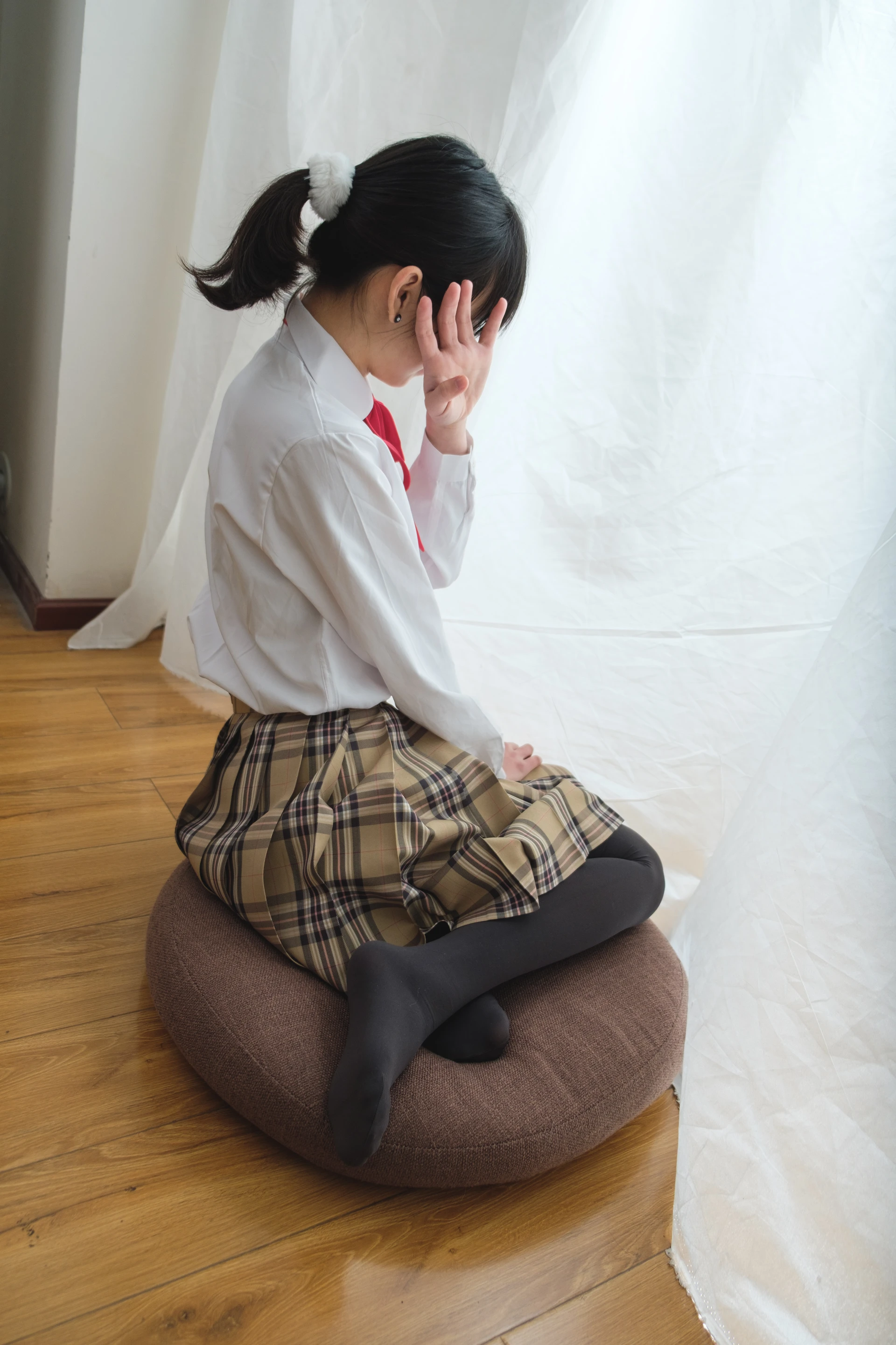 喵写真 R15-005 [80P1V-969M]可爱, 喵写真, 学生装, 美腿, 黑丝