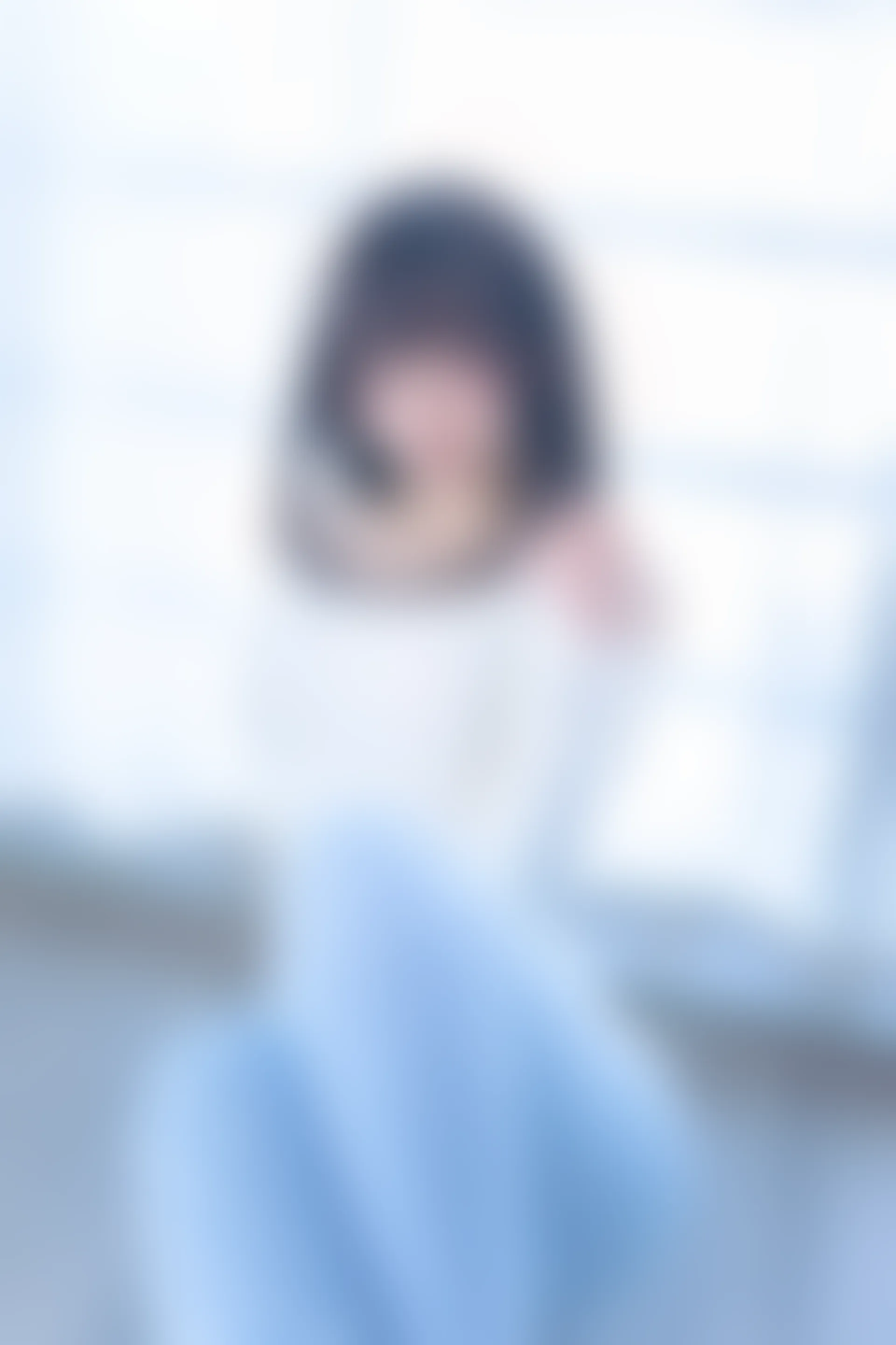 神楽坂真冬 第四季 序号7：《蓝白格》 [75P-170MB]内衣, 瑜伽服, 神楽坂真冬, 美腿, 美足