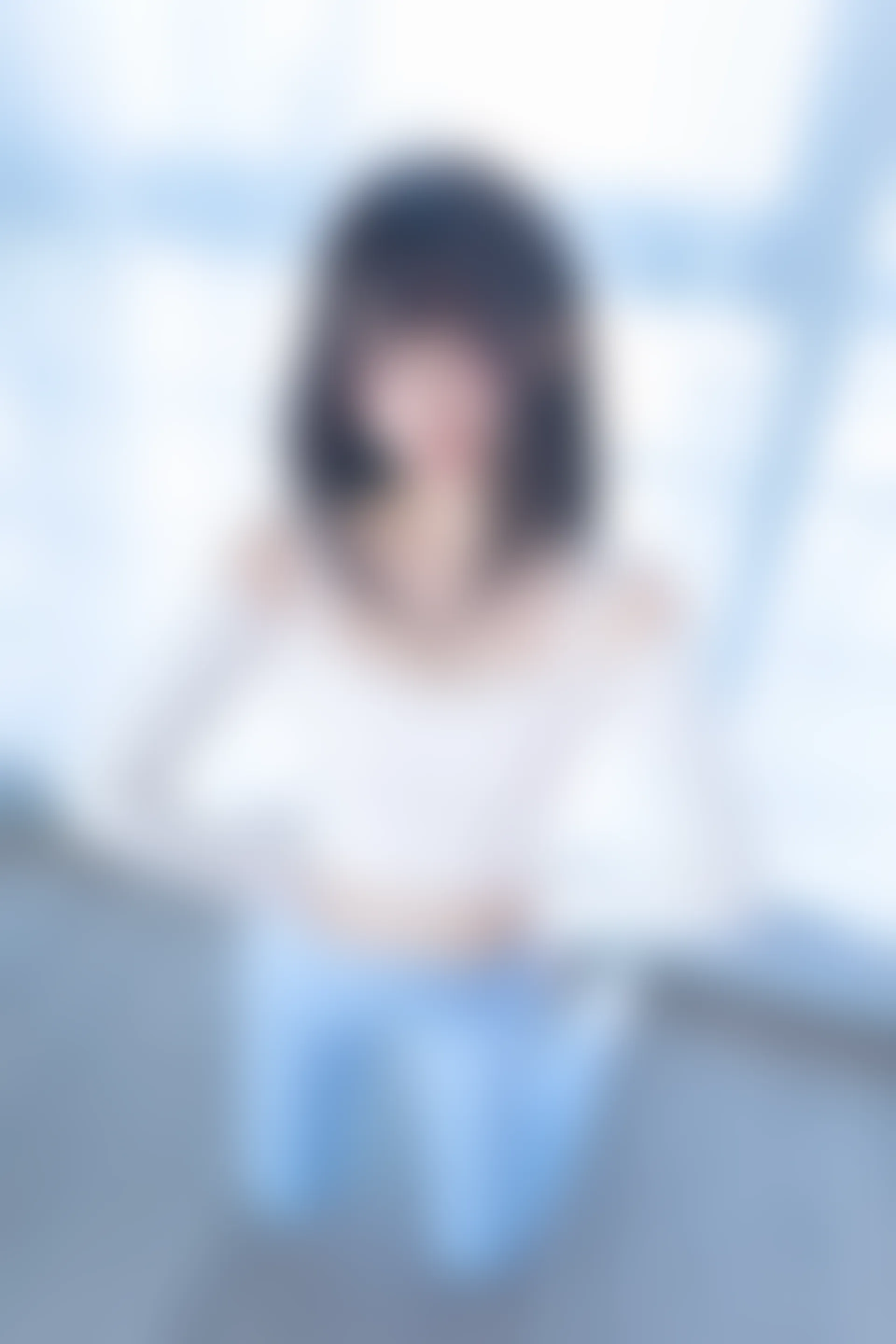 神楽坂真冬 第四季 序号7：《蓝白格》 [75P-170MB]内衣, 瑜伽服, 神楽坂真冬, 美腿, 美足