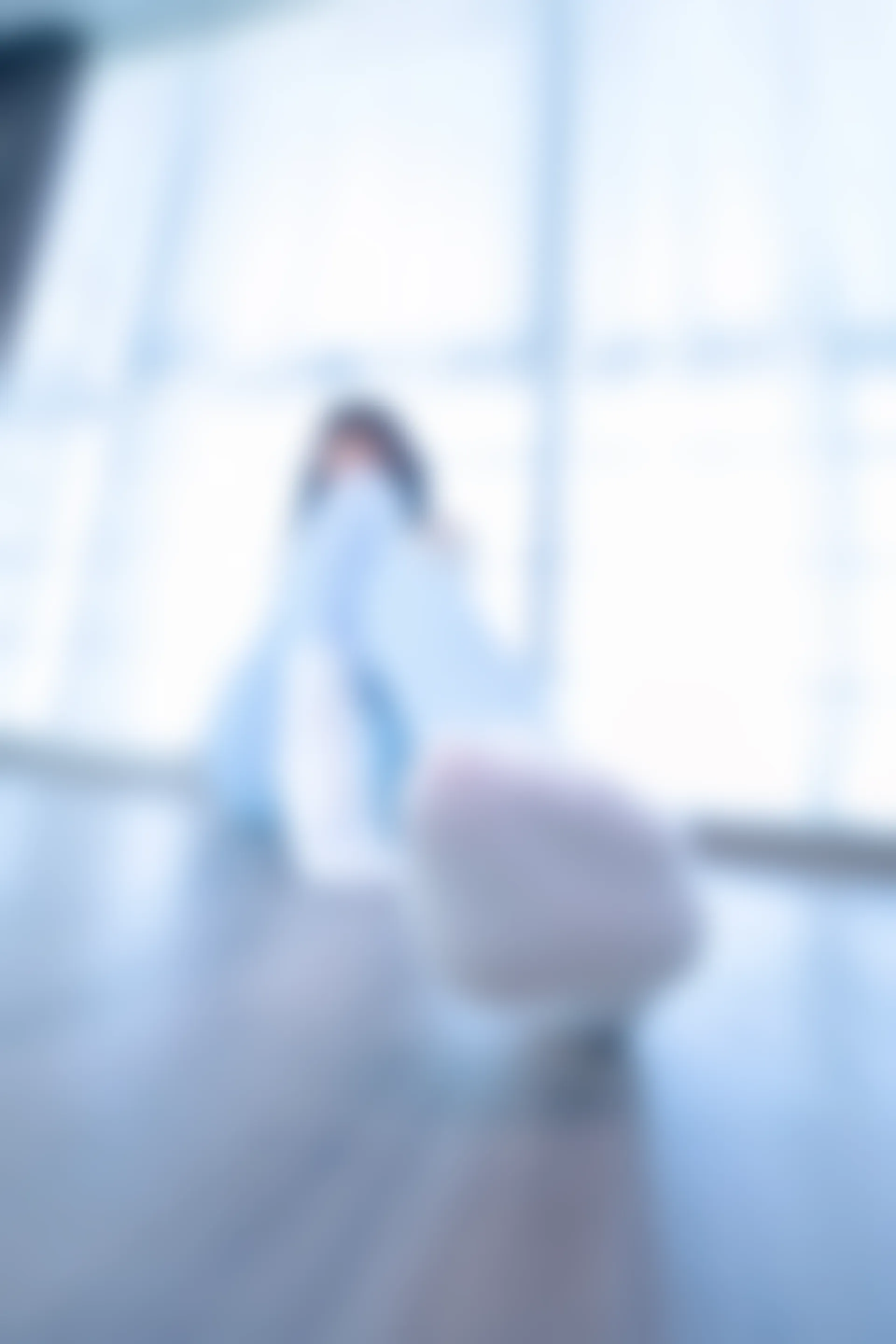 神楽坂真冬 第四季 序号7：《蓝白格》 [75P-170MB]内衣, 瑜伽服, 神楽坂真冬, 美腿, 美足