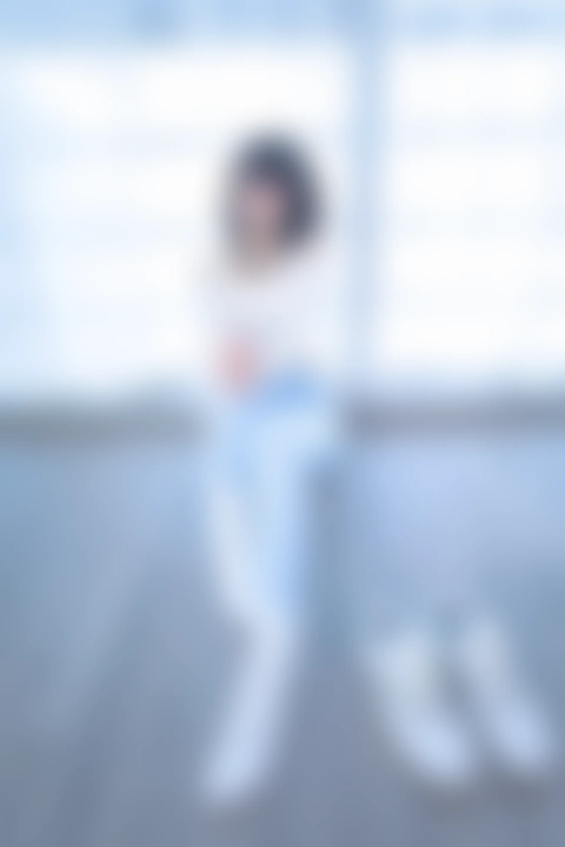 神楽坂真冬 第四季 序号7：《蓝白格》 [75P-170MB]内衣, 瑜伽服, 神楽坂真冬, 美腿, 美足