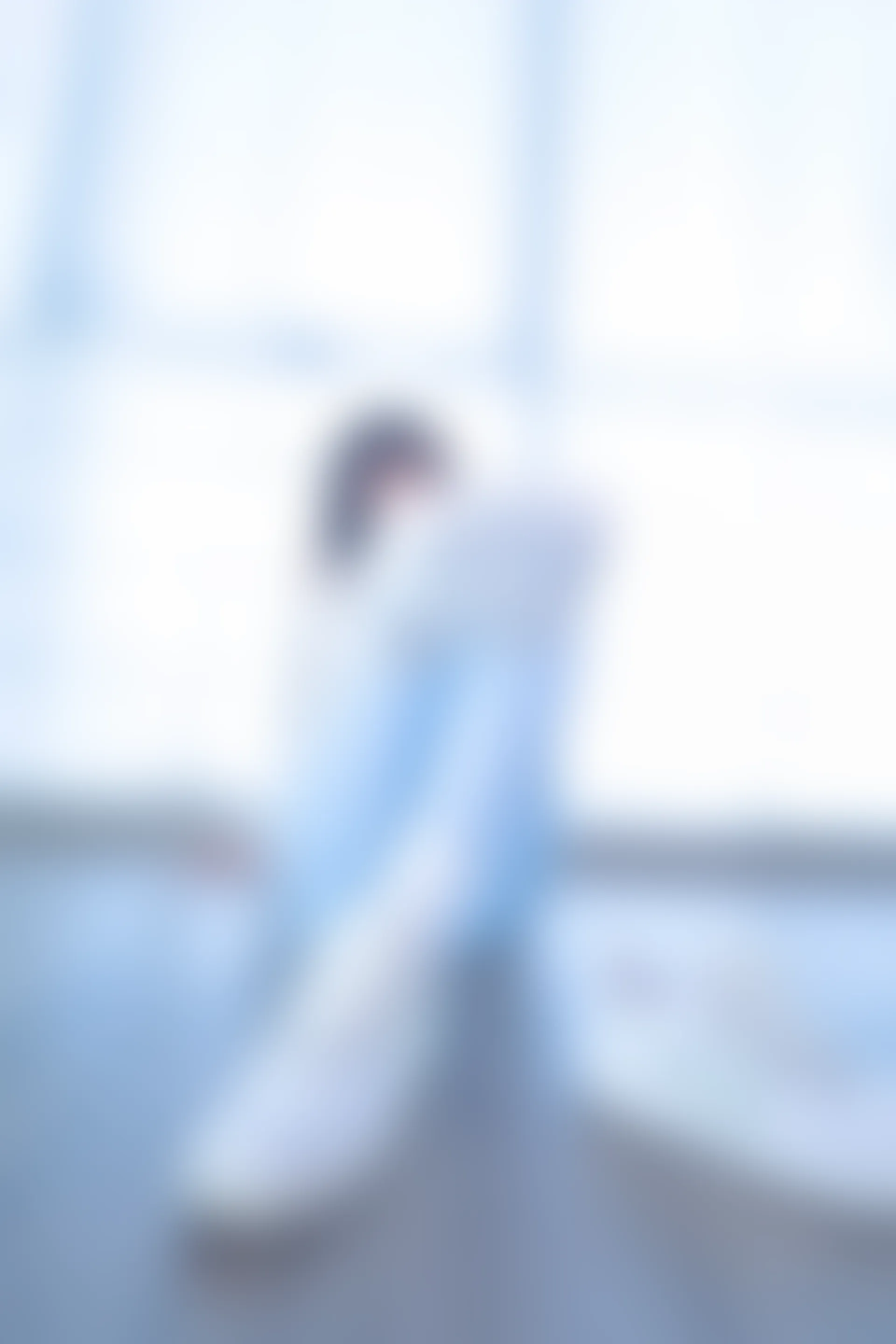 神楽坂真冬 第四季 序号7：《蓝白格》 [75P-170MB]内衣, 瑜伽服, 神楽坂真冬, 美腿, 美足