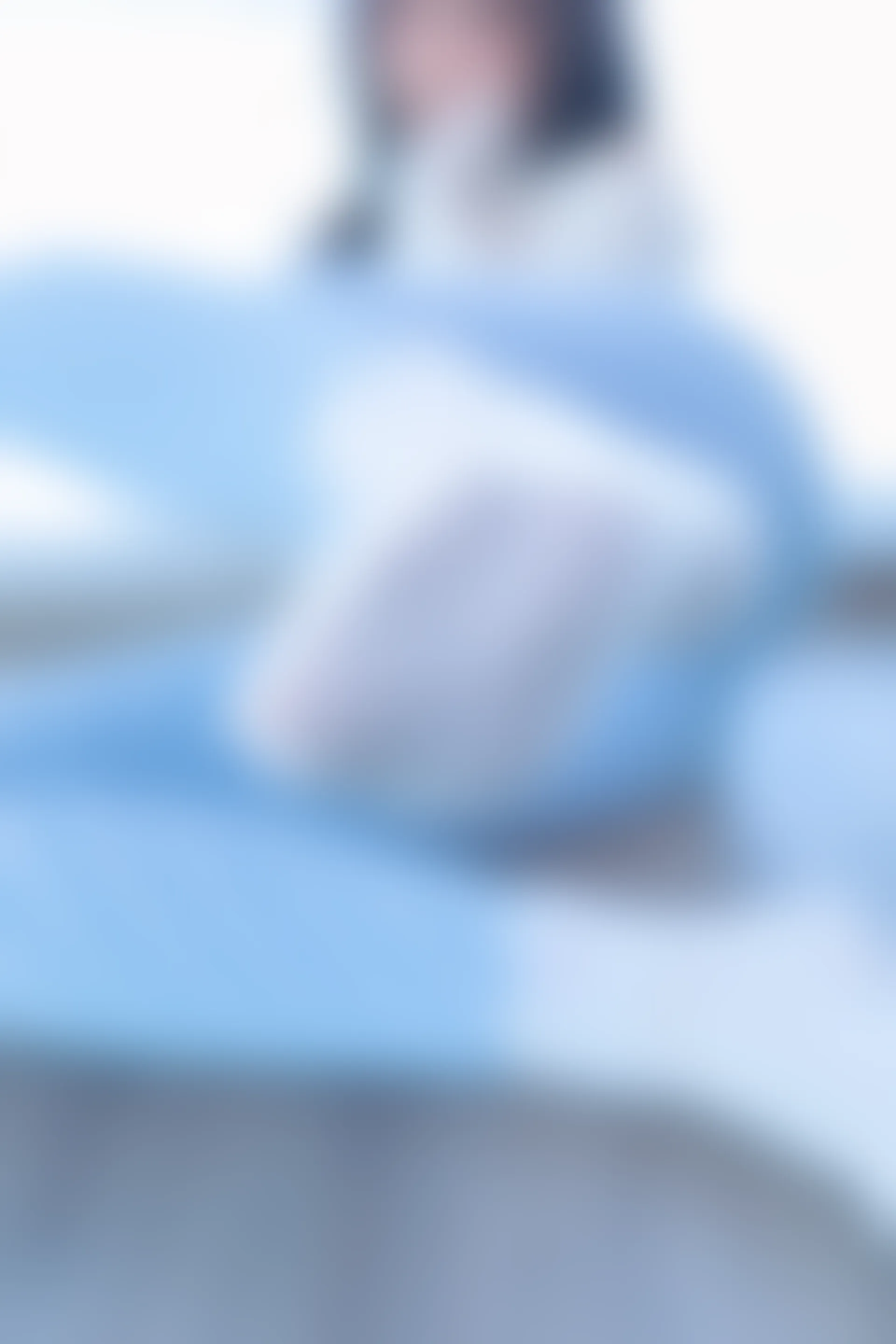 神楽坂真冬 第四季 序号7：《蓝白格》 [75P-170MB]内衣, 瑜伽服, 神楽坂真冬, 美腿, 美足