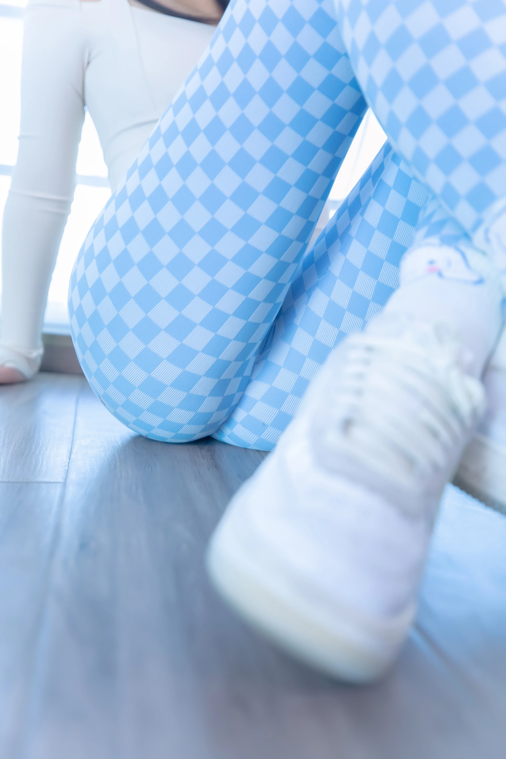 神楽坂真冬 第四季 序号7：《蓝白格》 [75P-170MB]内衣, 瑜伽服, 神楽坂真冬, 美腿, 美足