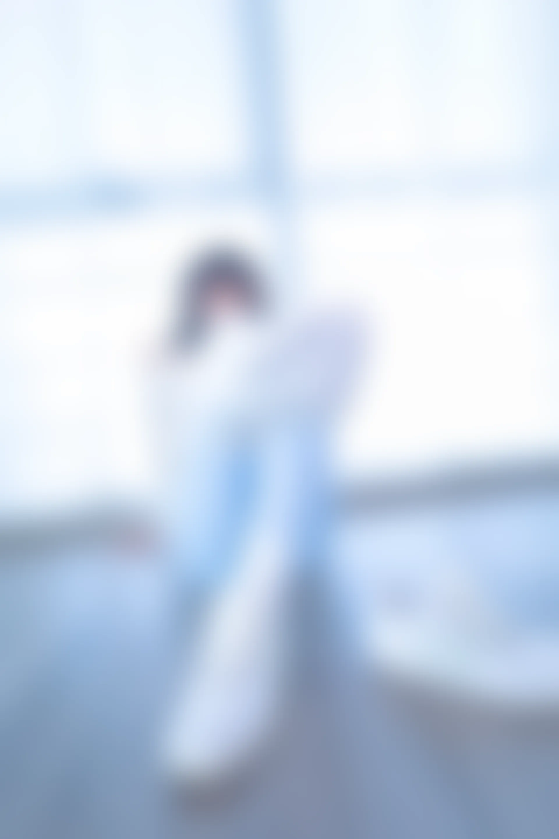 神楽坂真冬 第四季 序号7：《蓝白格》 [75P-170MB]内衣, 瑜伽服, 神楽坂真冬, 美腿, 美足