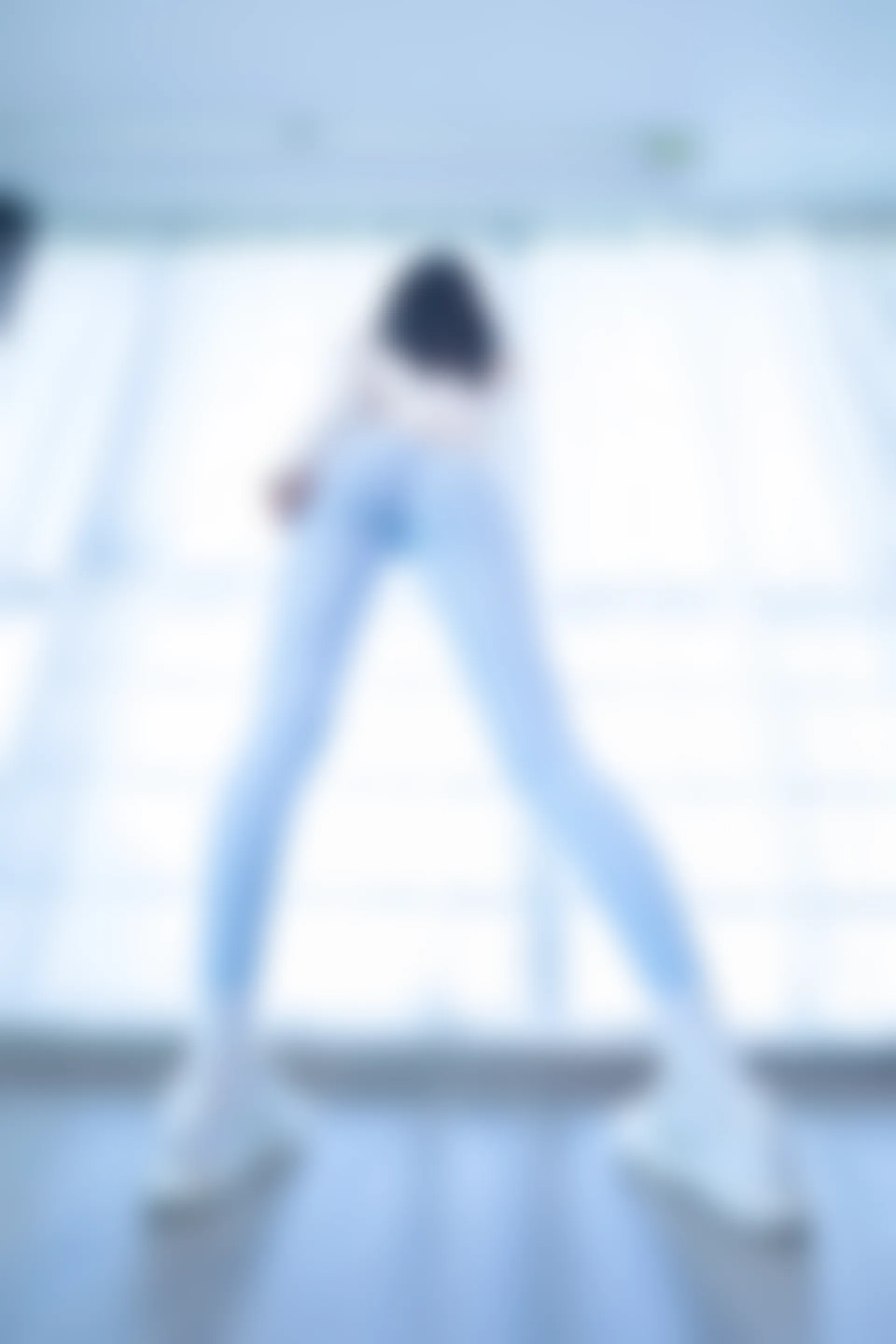 神楽坂真冬 第四季 序号7：《蓝白格》 [75P-170MB]内衣, 瑜伽服, 神楽坂真冬, 美腿, 美足